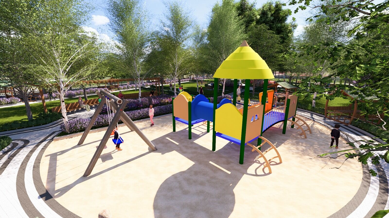 Büyükşehir, Göksun’da Cevher Dudayev Ve Köroğlu Parklarını Modern Yaşam Alanına Dönüştürüyor (1)
