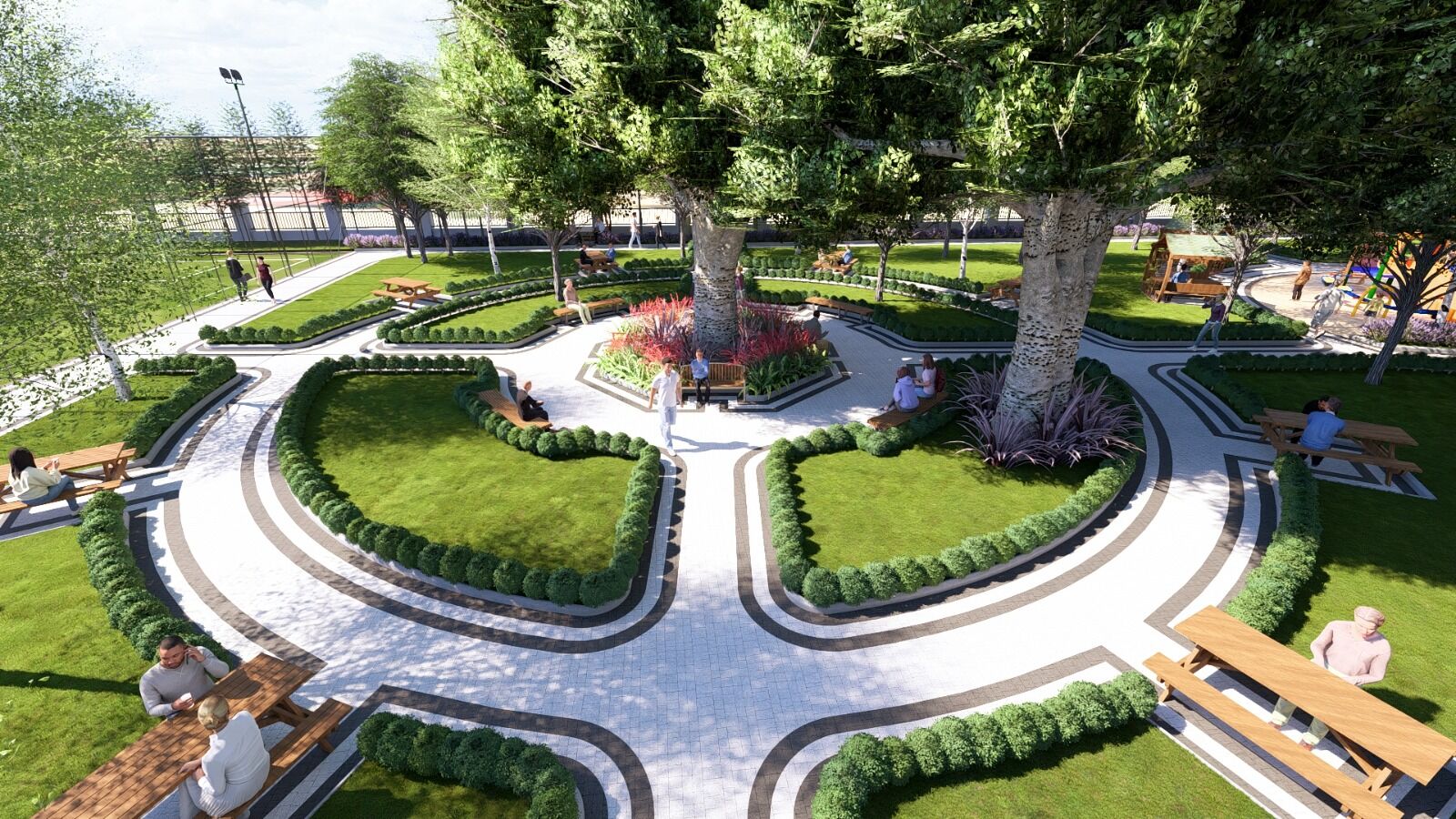 Büyükşehir, Göksun’da Cevher Dudayev Ve Köroğlu Parklarını Modern Yaşam Alanına Dönüştürüyor (2)