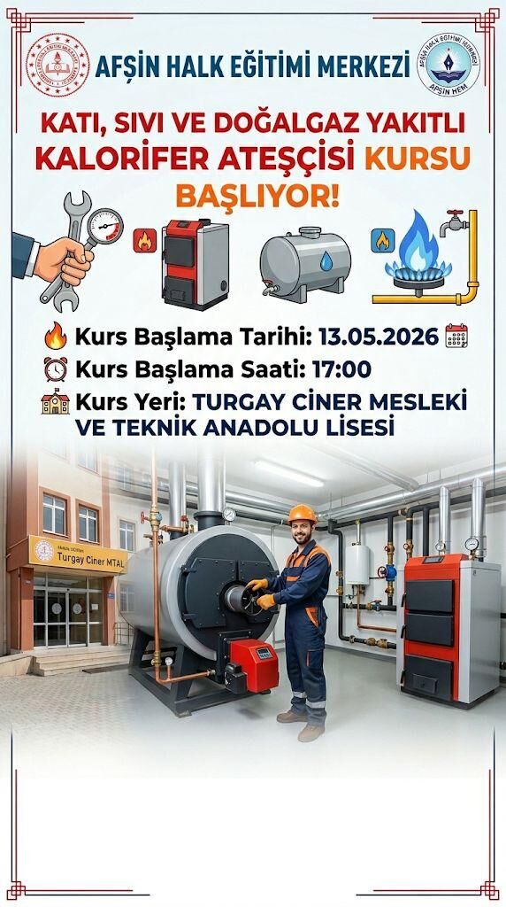 Afşin Halk Eğitim Merkezi’nde Yeni Kurs Başvuruları Başladı