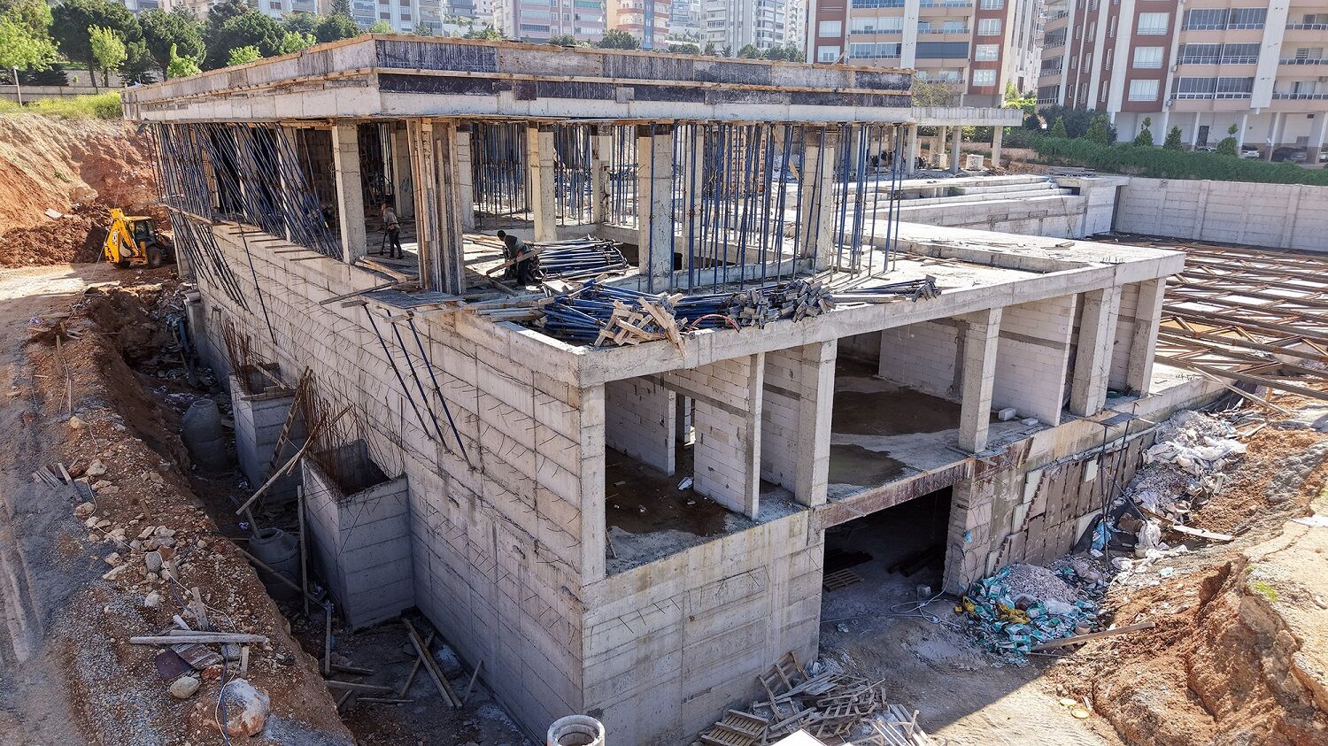 Kahramanmaraş’ın Yeni Nesil Gençlik Ve Spor Kompleksi Hızla Yükseliyor (2)-1