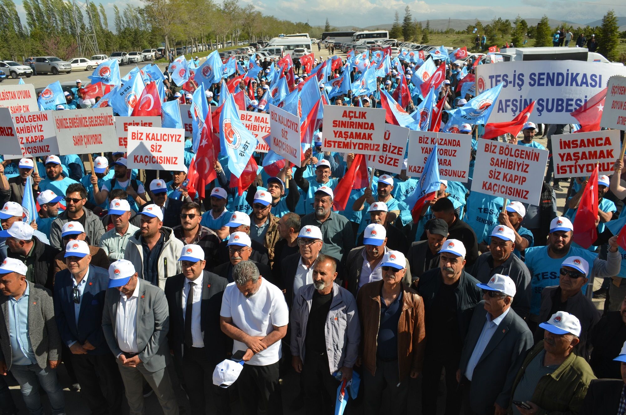 Termik Santral Önünde Yoğun Katılımlı İşçi Eylemi “Haklarımızı İstiyoruz” (11)