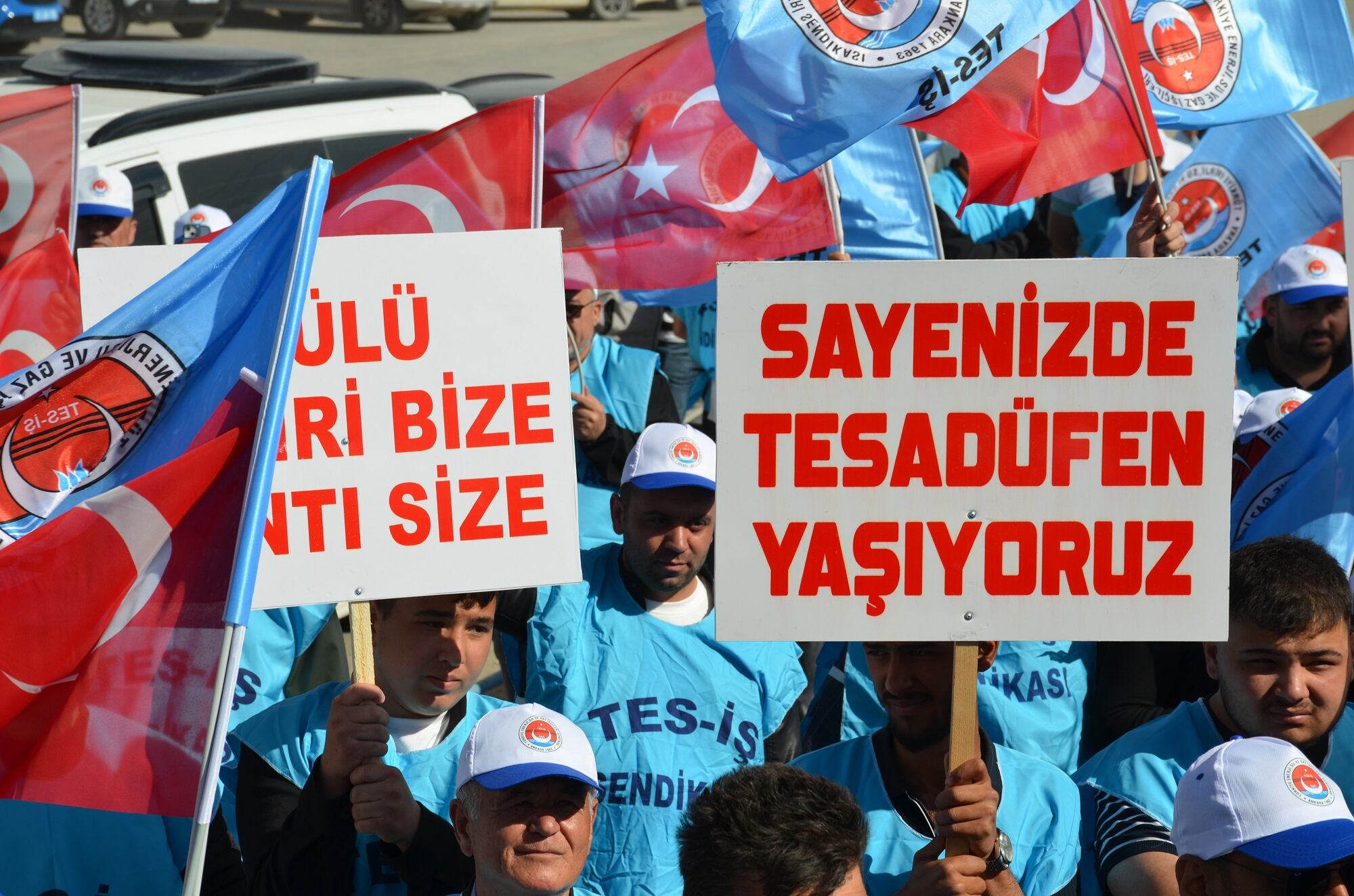 Termik Santral Önünde Yoğun Katılımlı İşçi Eylemi “Haklarımızı İstiyoruz” (14)