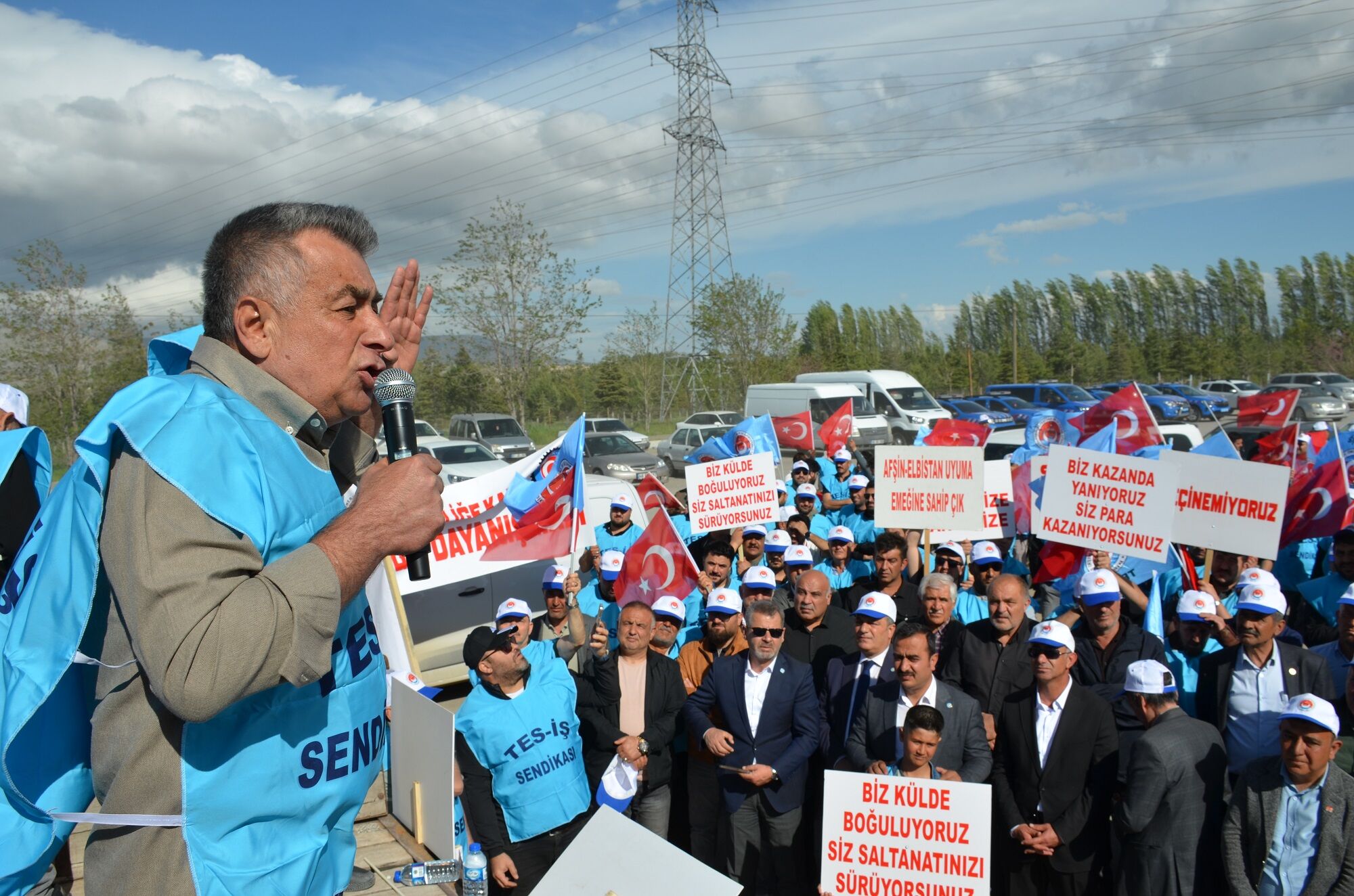 Termik Santral Önünde Yoğun Katılımlı İşçi Eylemi “Haklarımızı İstiyoruz” (17)