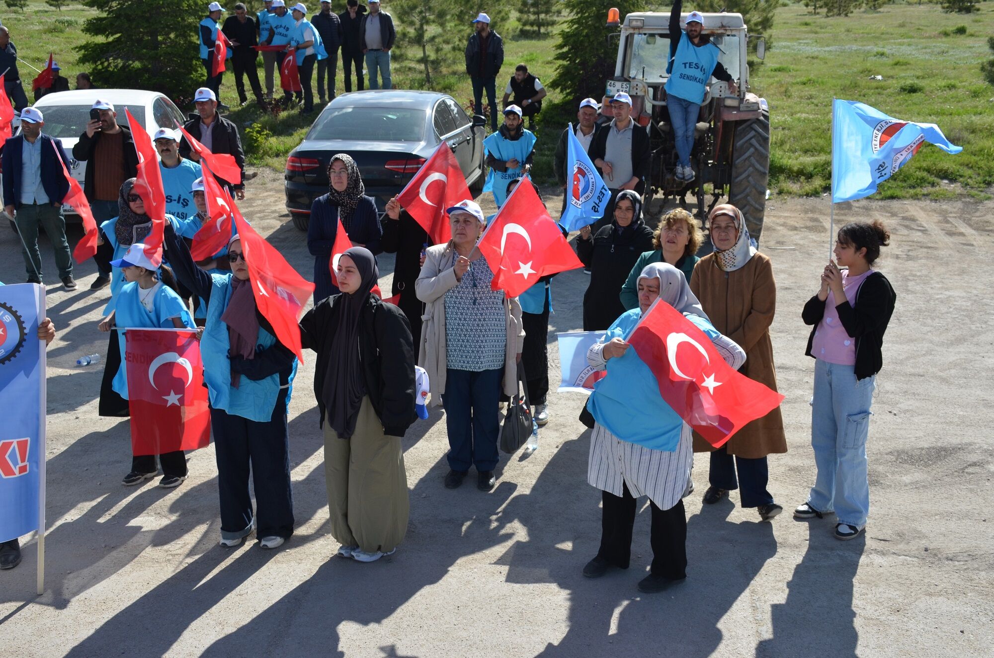 Termik Santral Önünde Yoğun Katılımlı İşçi Eylemi “Haklarımızı İstiyoruz” (20)