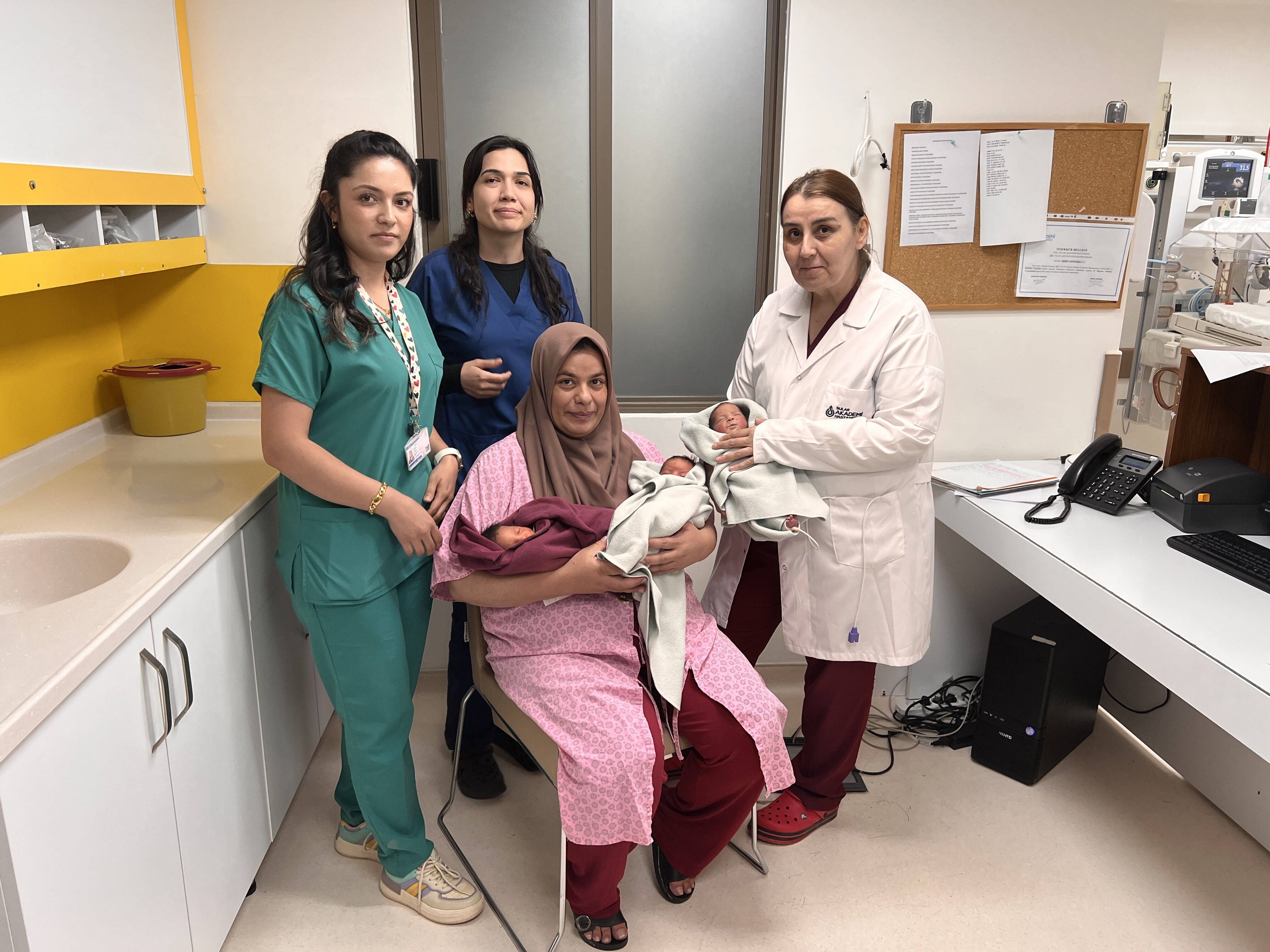 10 Yıllık Hasret Üçüz Bebek Sevinciyle Taçlandı (1)