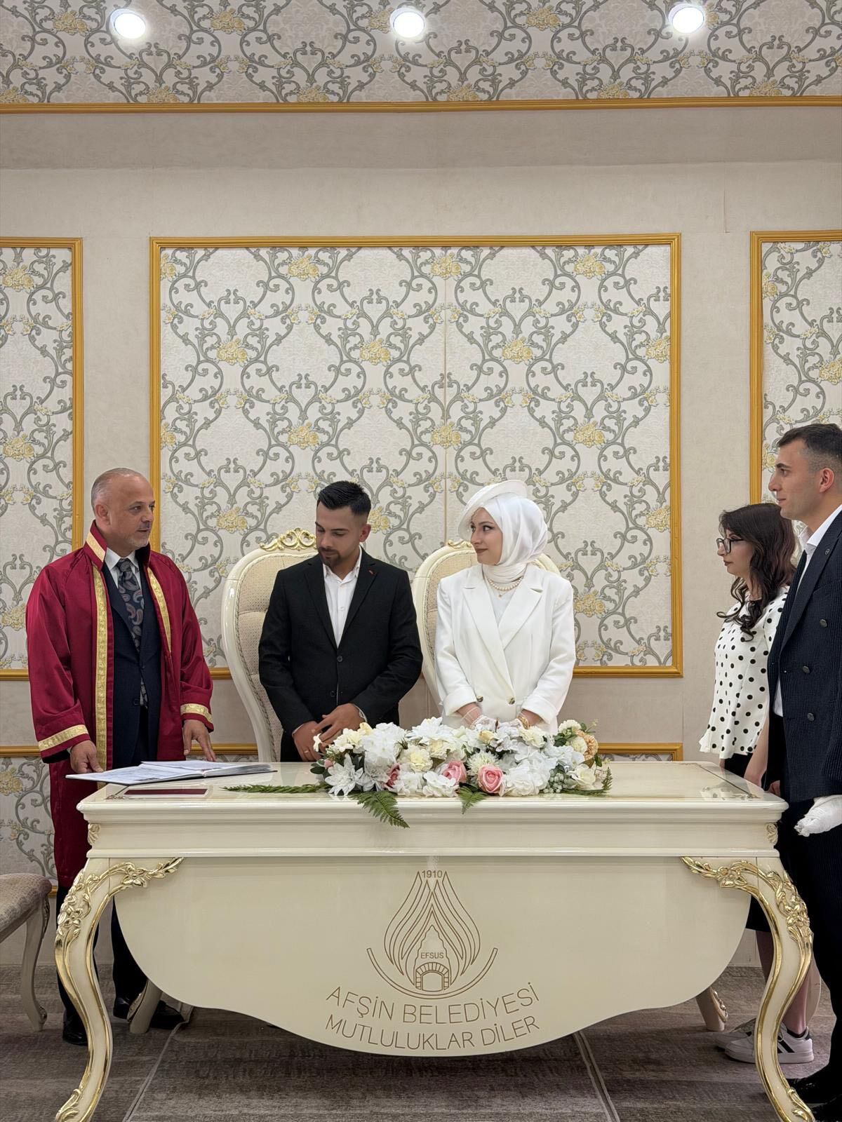 Afşin’de İki Çiftin Nikâhını Başkan Kıraç Kıydı
