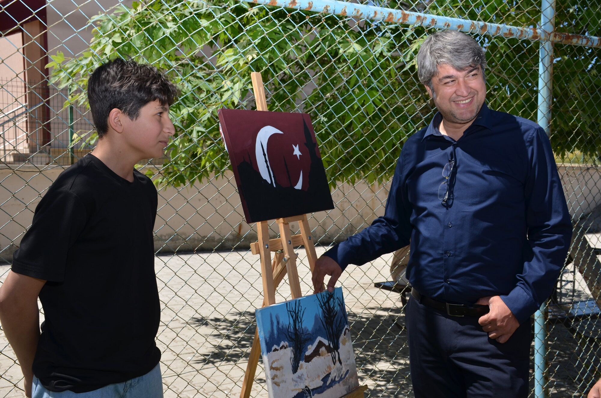 Afşin’de Öğrencilerin Sanat Eserleri Sergilendi (10)