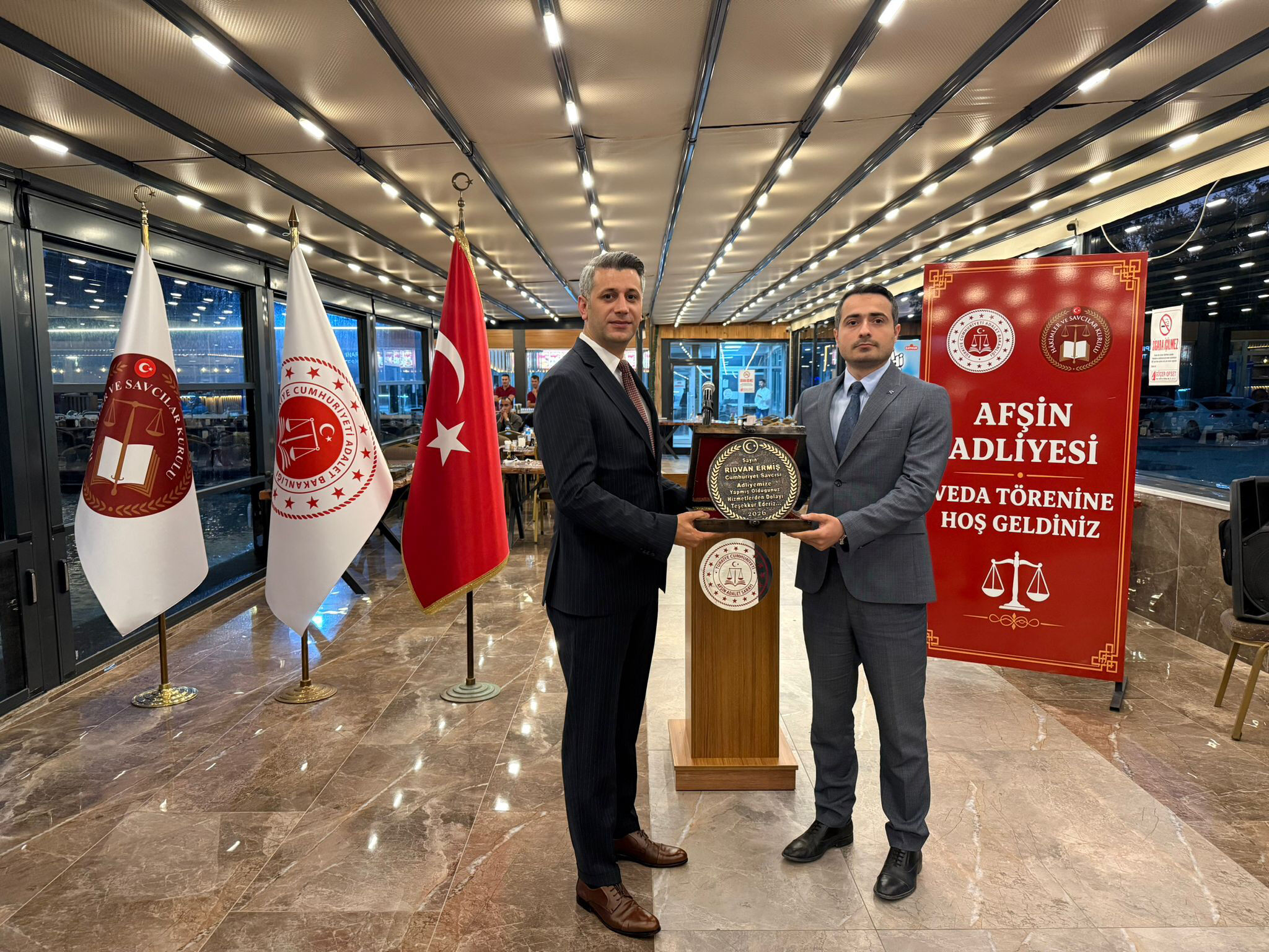 Afşin’de Tayini Çıkan Hakim Ve Savcılara Veda Yemeği Düzenlendi (7)-2