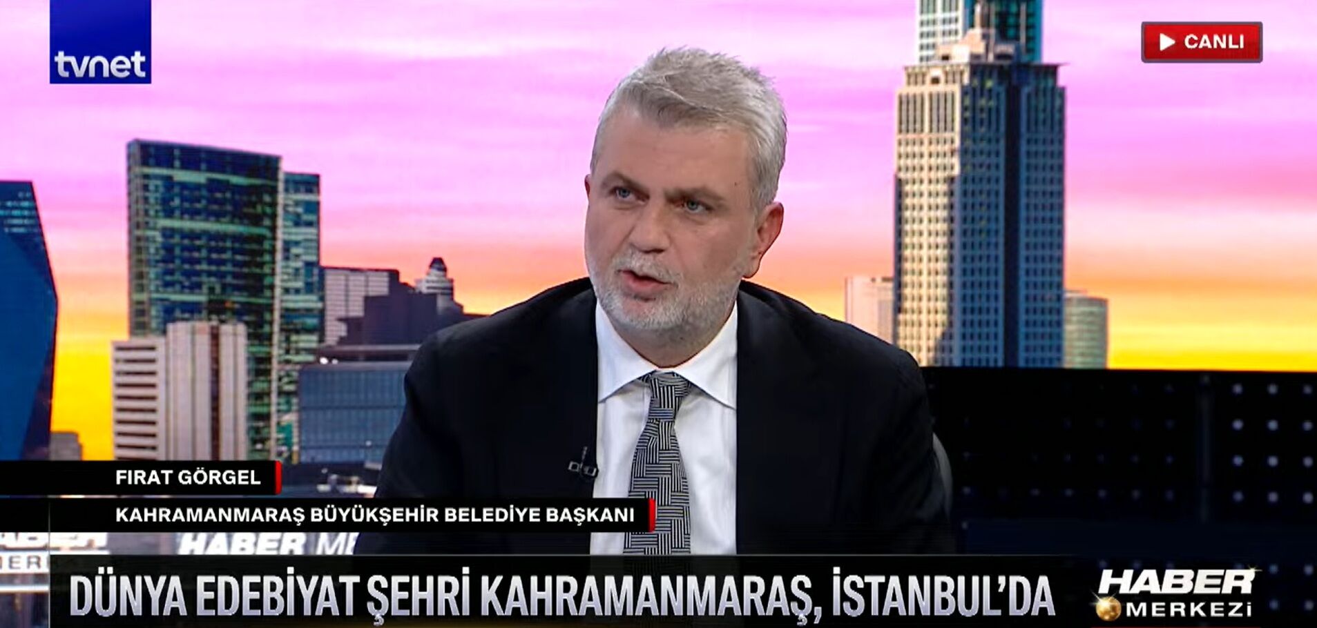 Başkan Görgel, Tvnet Canlı Yayınında Unesco Edebiyat Şehri Sürecini Anlattı (2)