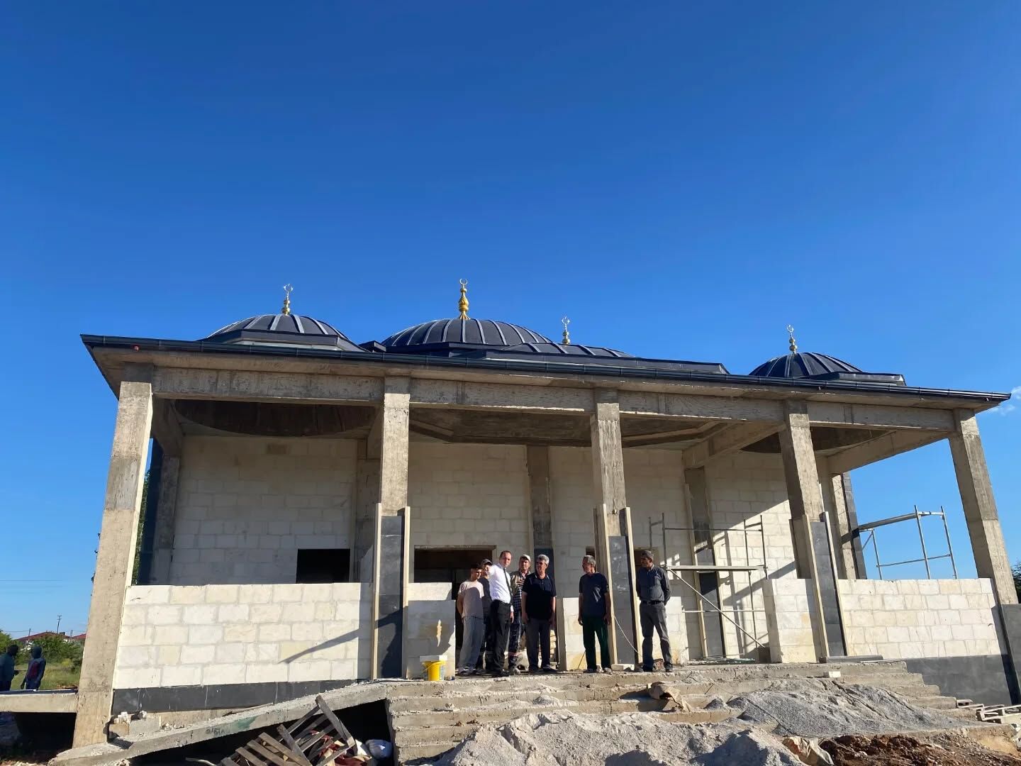 Kaymakam Sarıdoğan, Camii İnşaatını İnceledi3