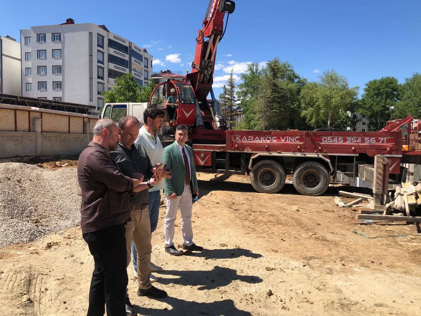 Kaymakam Sarıdoğan’dan Halk Kütüphanesi İnşaatına Ziyaret2