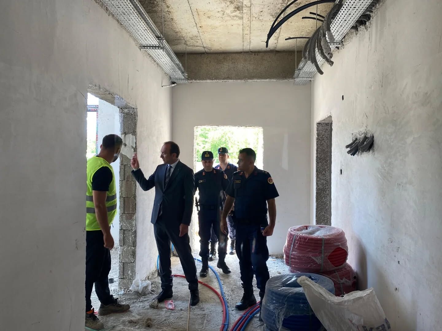 Kaymakam Sarıdoğan’dan İlçe Jandarma Komutanlığına İnşaatına Ziyaret2