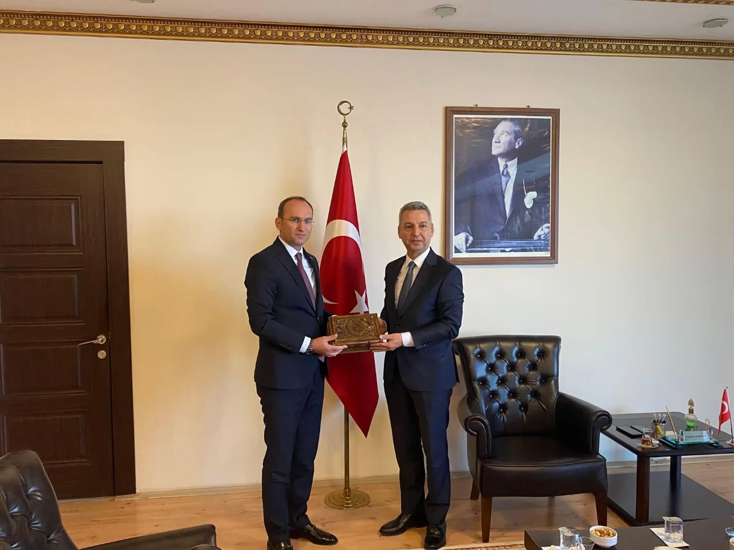 Ksü Rektörü Prof. Dr. İbrahim Taner Okumuş’tan Kaymakam Sarıdoğan’a Ziyaret1
