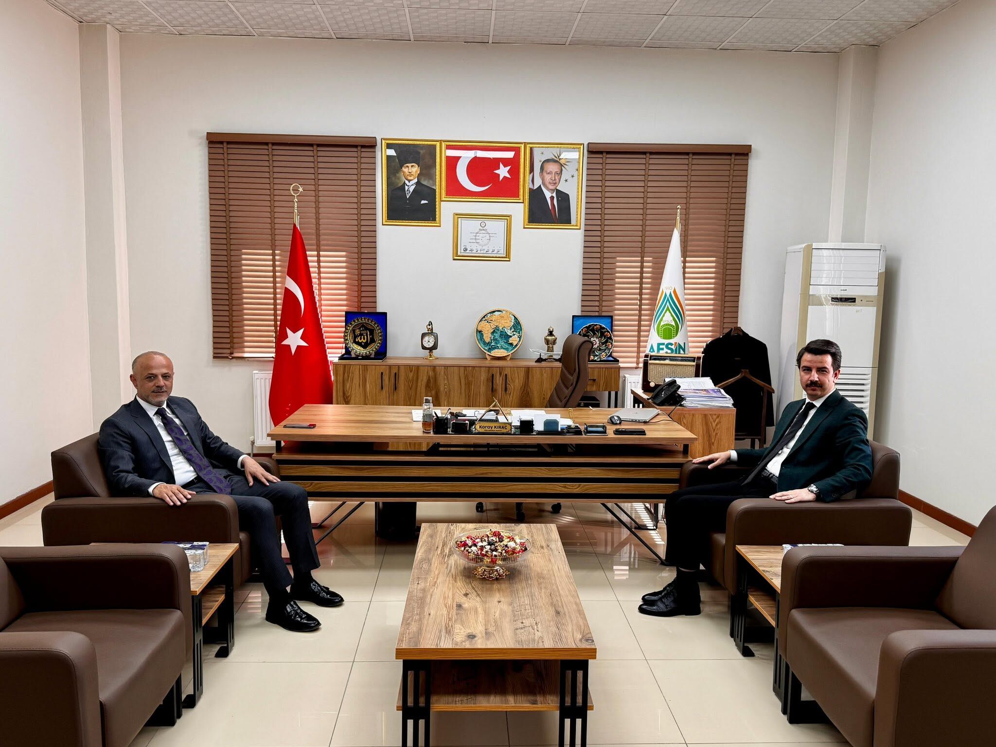 Nurhak Kaymakamı Kalaycıoğlu’ndan Başkan Kıraç’a Veda Ziyareti2