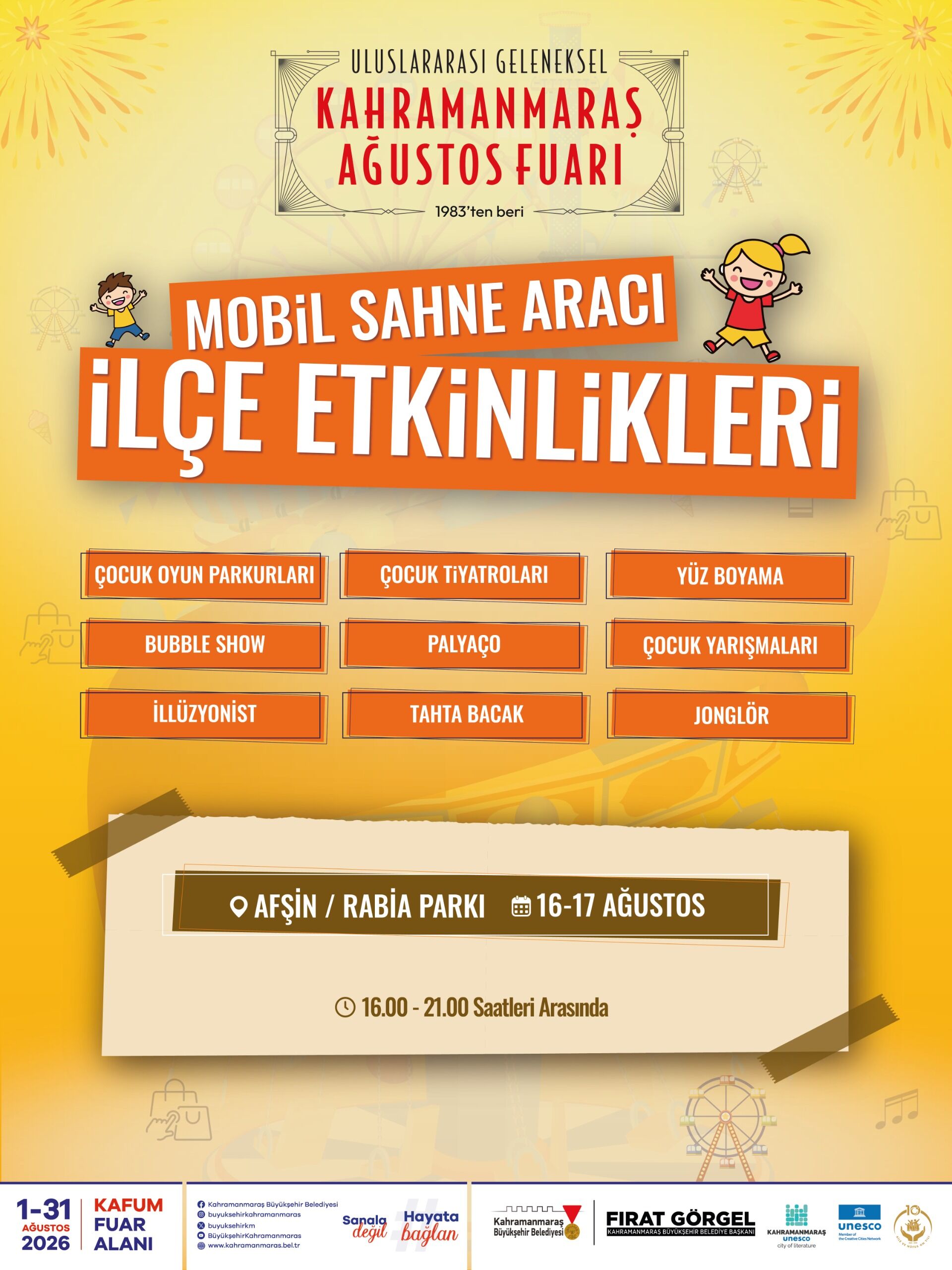 Ağustos Fuarı Coşkusu Afşin’e Taşınıyor