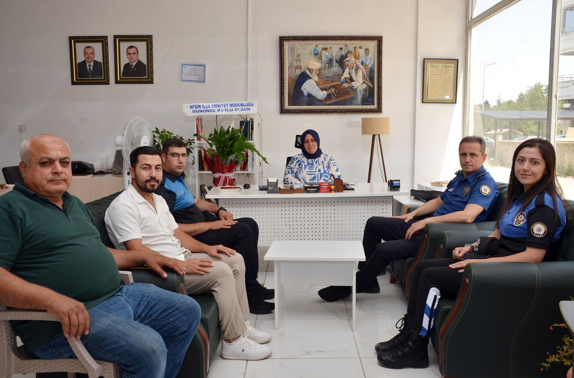 Afşin Emniyeti’nden Yeşil Afşin Gazetesi'ne 24 Temmuz Ziyareti (1)