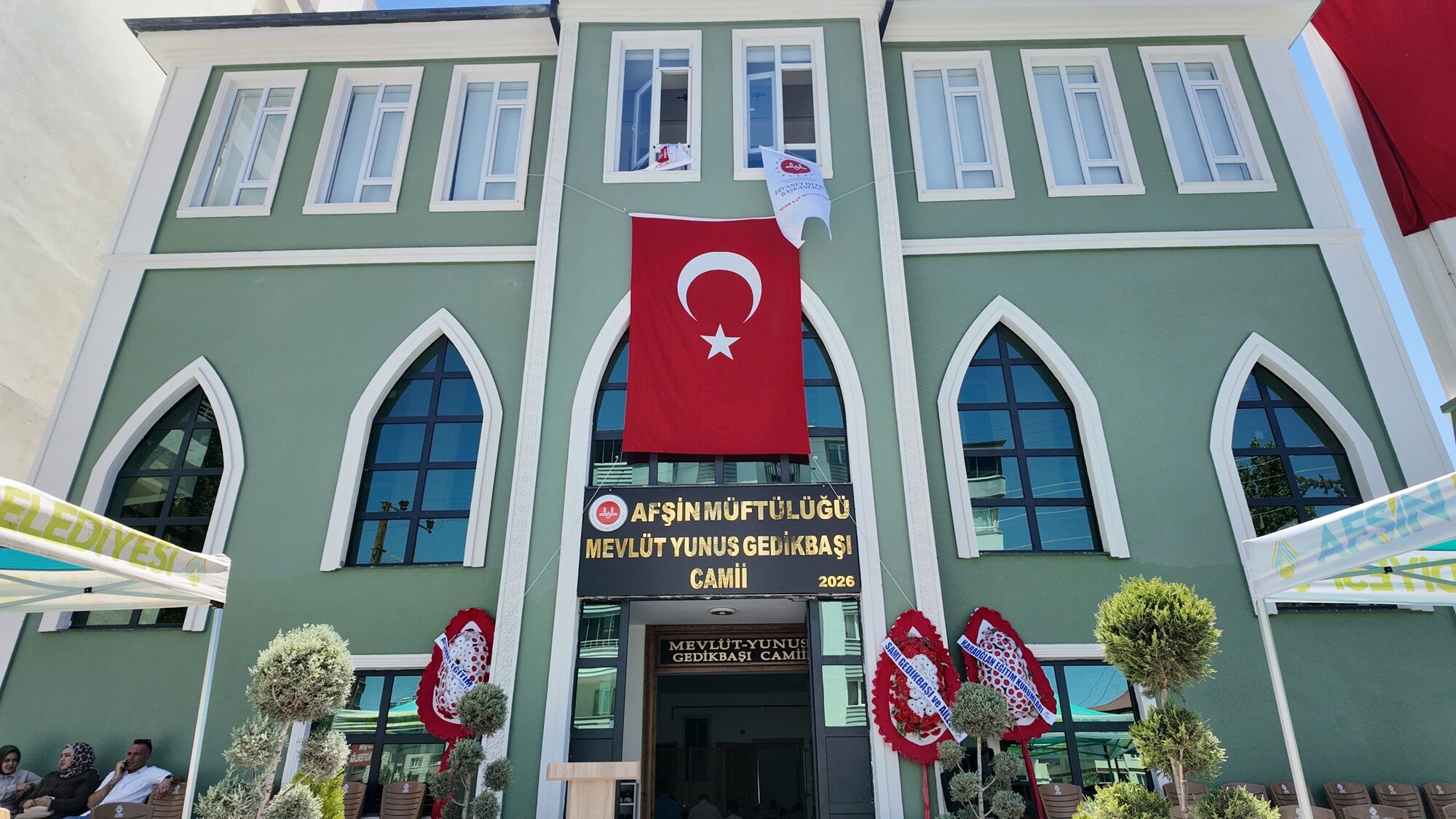 Afşin’de Mevlüt Yunus Gedikbaşı Camii Dualarla Yeniden İbadete Açıldı (1)-1