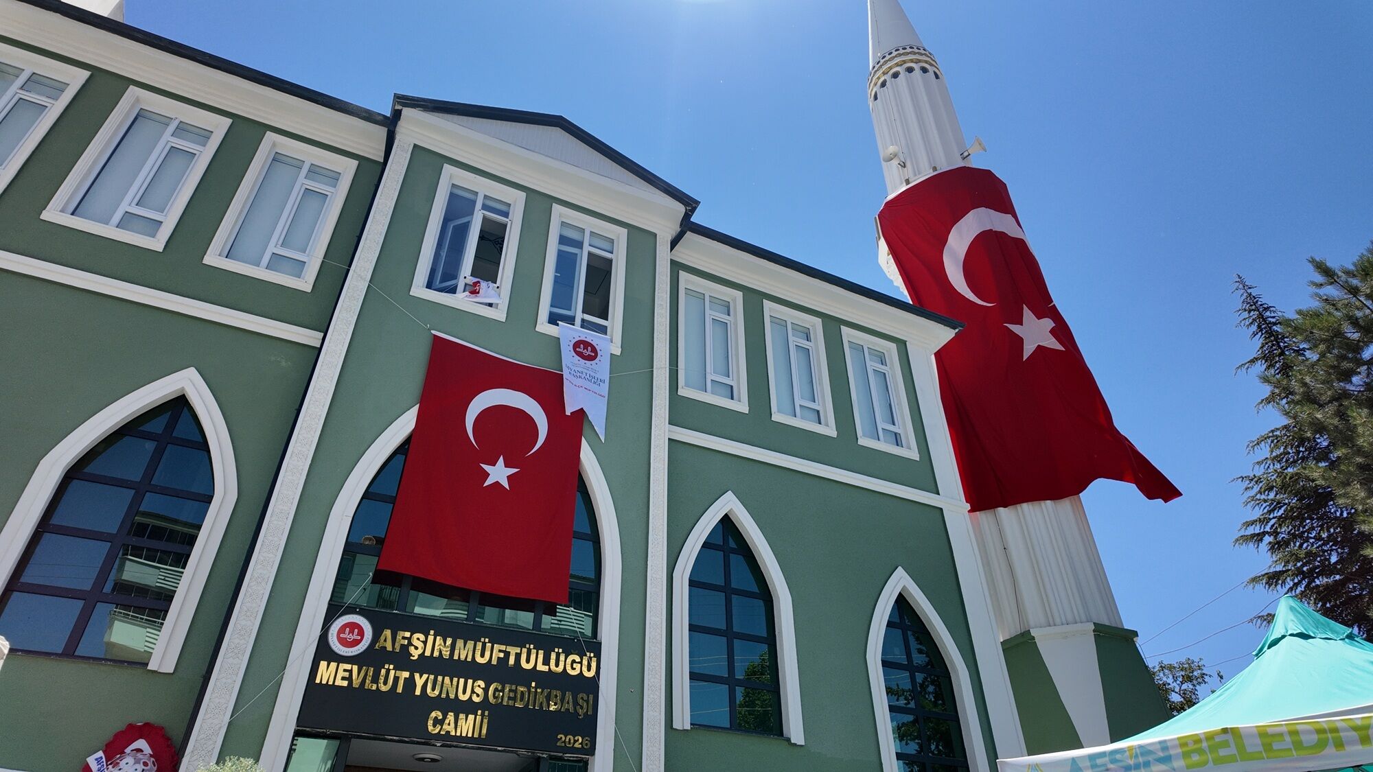 Afşin’de Mevlüt Yunus Gedikbaşı Camii Dualarla Yeniden İbadete Açıldı (2)-1