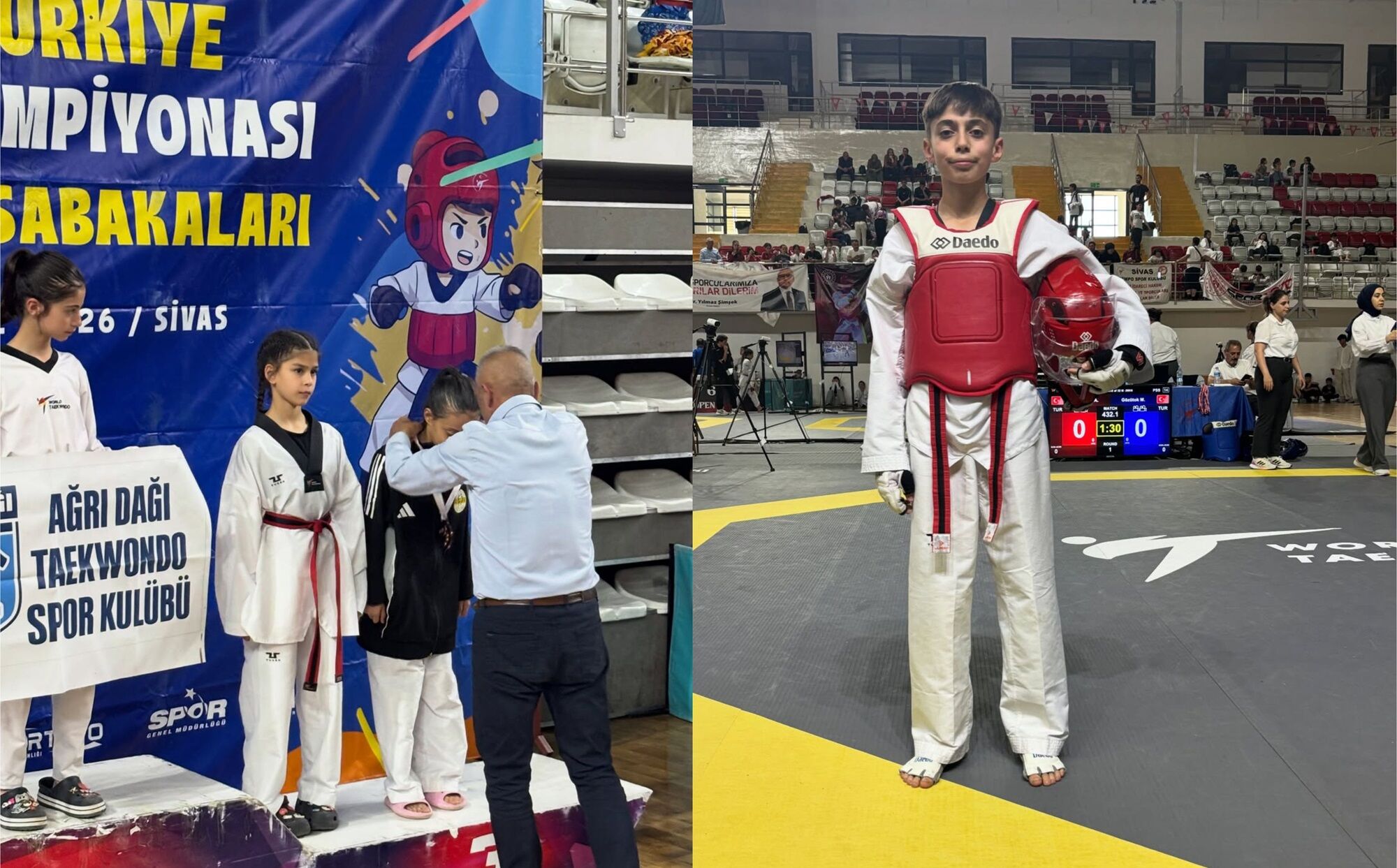 Afşinli Taekwondocular Sivas’tan Madalyayla Döndü (1)