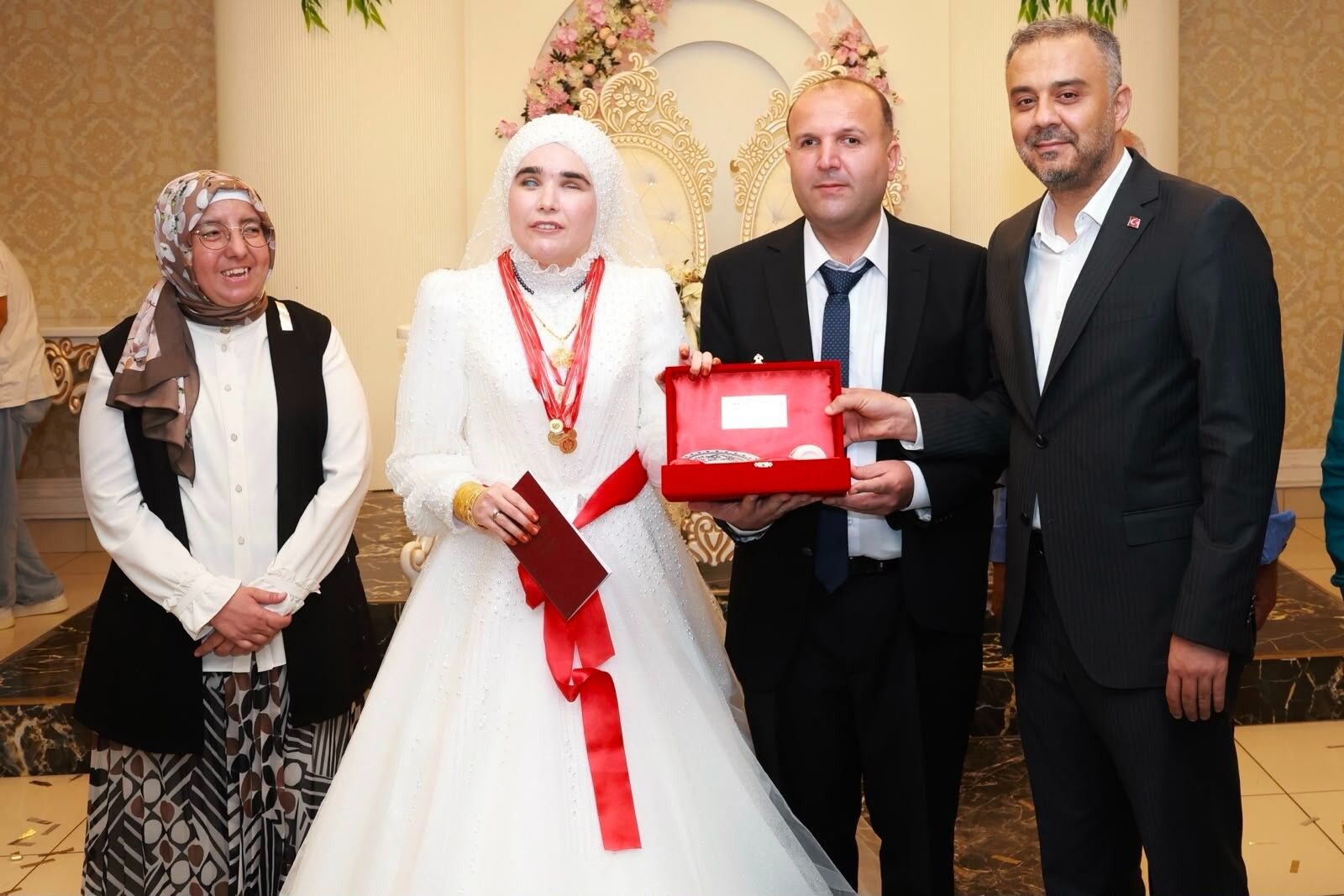 Kahramanmaraş’ta Anlamlı Nikah Görme Engelli Çift Dünyaevine Girdi (4)