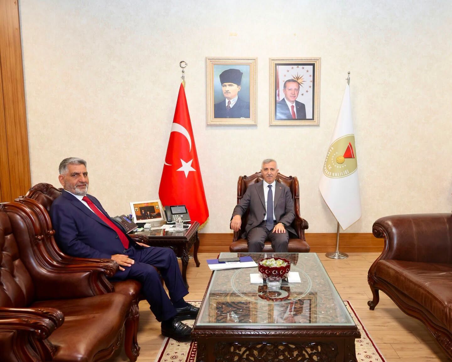 Vali Ünlüer, Makamında Konuklarını Ağırladı2