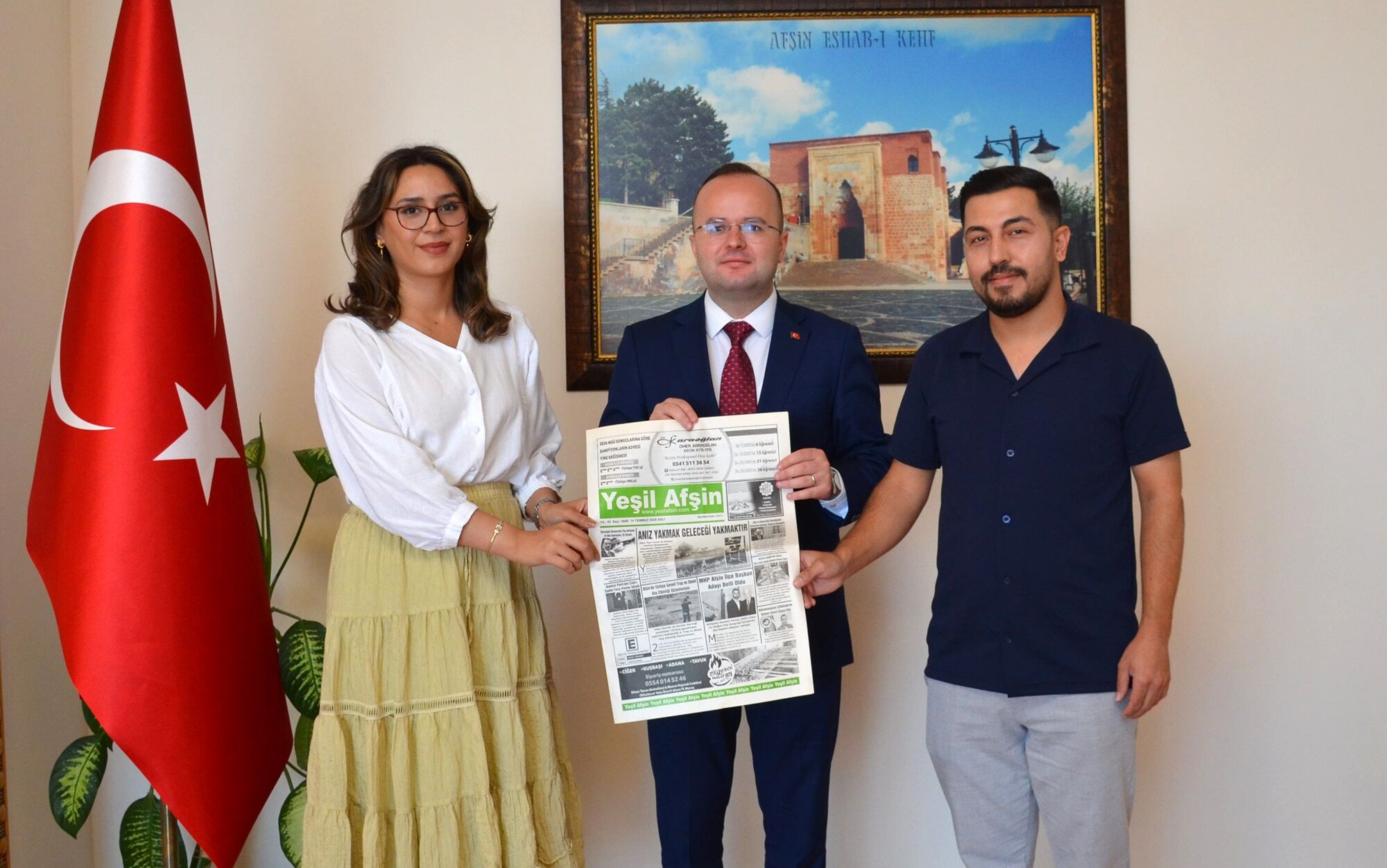 Yeşil Afşin Gazetesinden Kaymakam Abdullah Arslantürke Ziyaret (2)