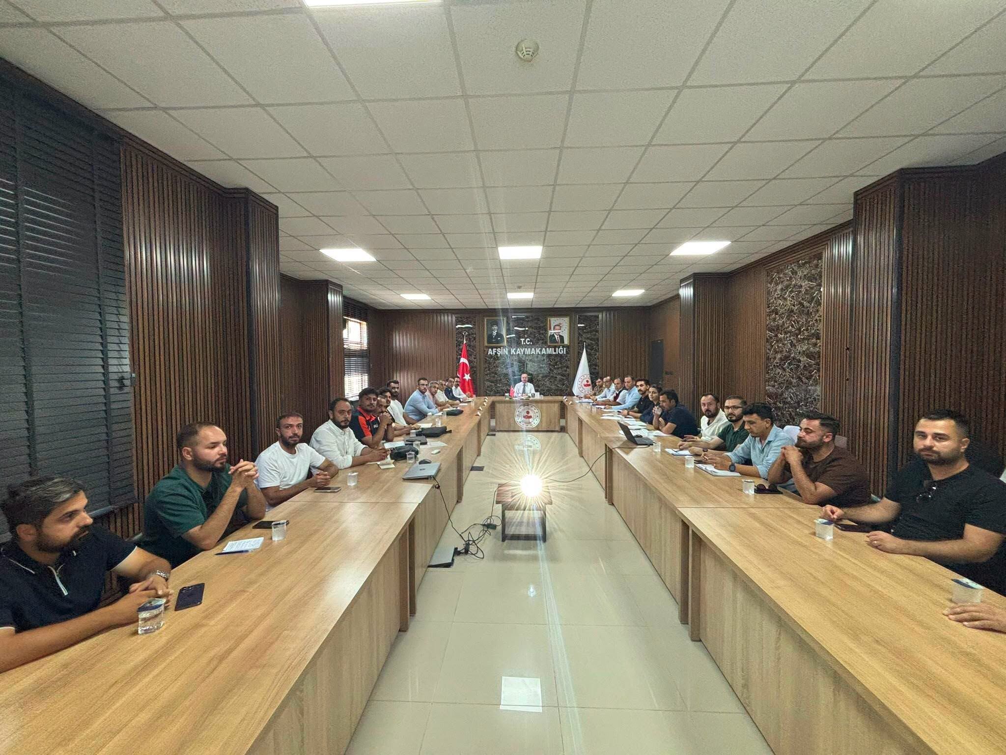 Afşin’de Afad Koordinasyon Toplantısında Deprem Sonrası Çalışmalar Değerlendirildi1