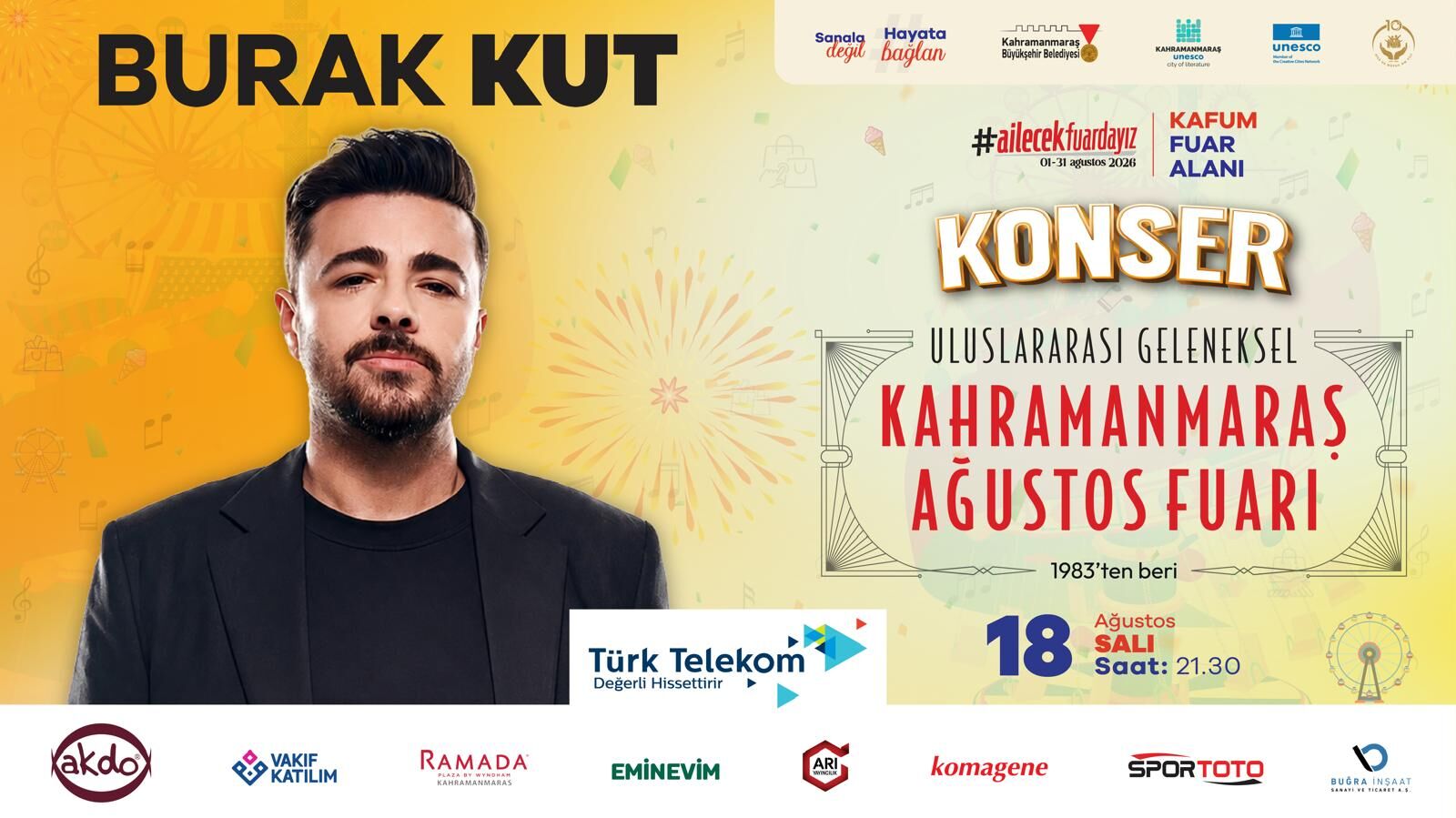 Ağustos Fuarı’nda Salı Akşamı Burak Kut Rüzgârı Esecek-1