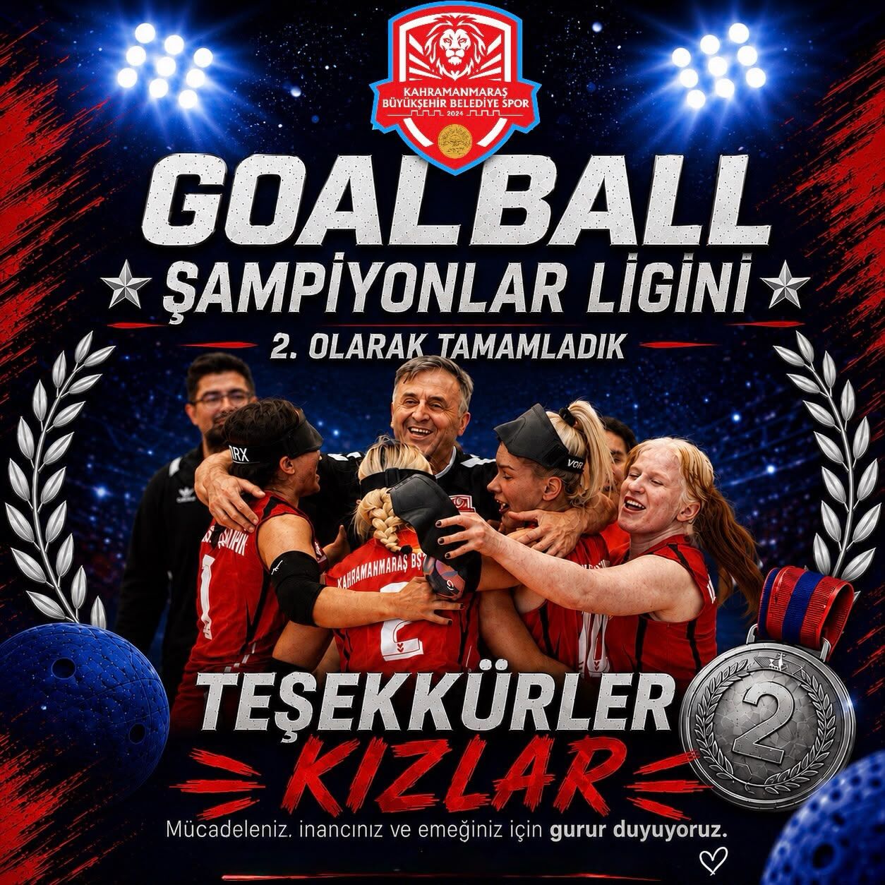 Kahramanmaraşlı Sporcular Avrupa’da Tarih Yazdı! Goalball Takımı Avrupa İkincisi (5)