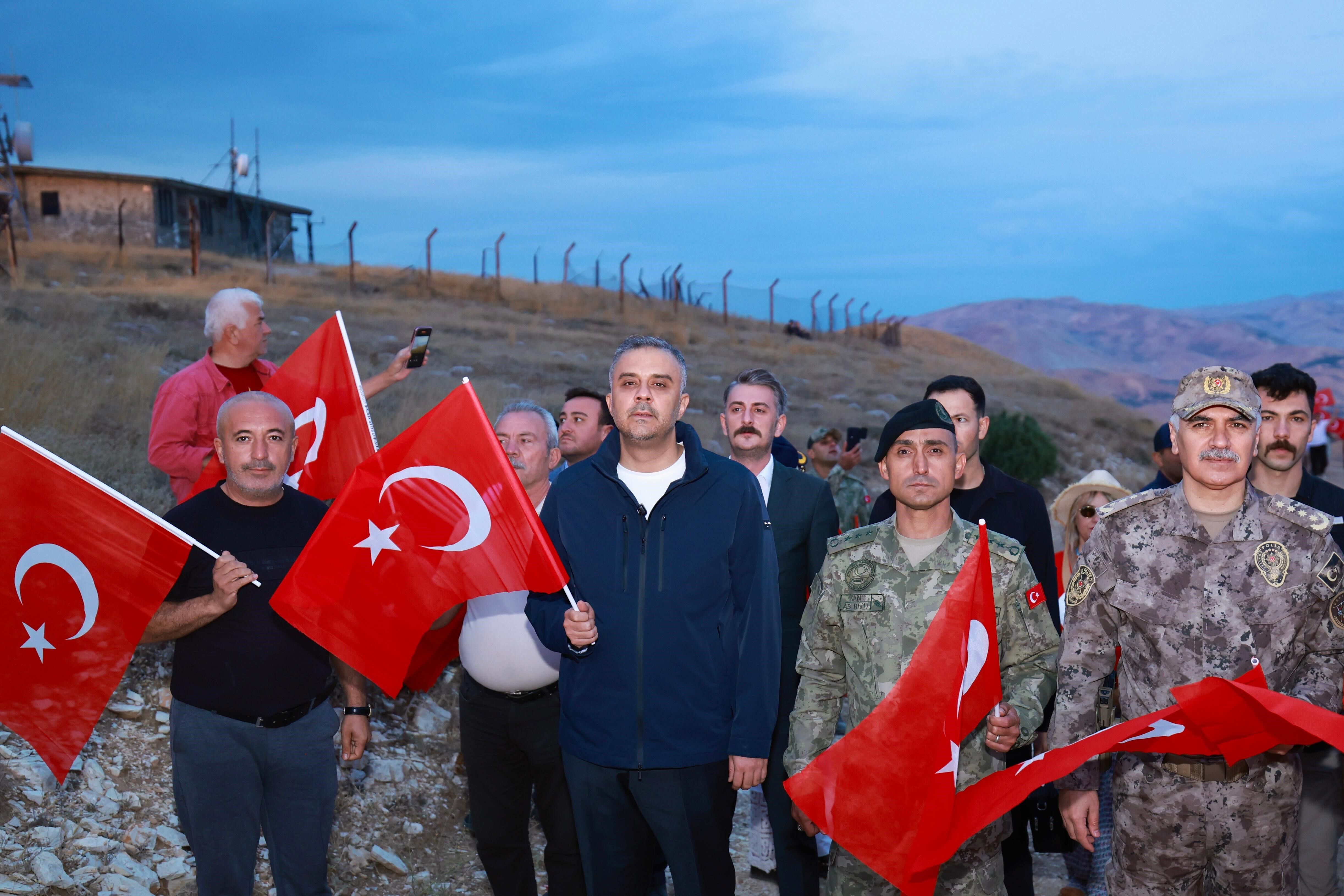 Kahramanmaraş'ta Bayrağa Saygı Yürüyüşü Gerçekleştirildi (2)