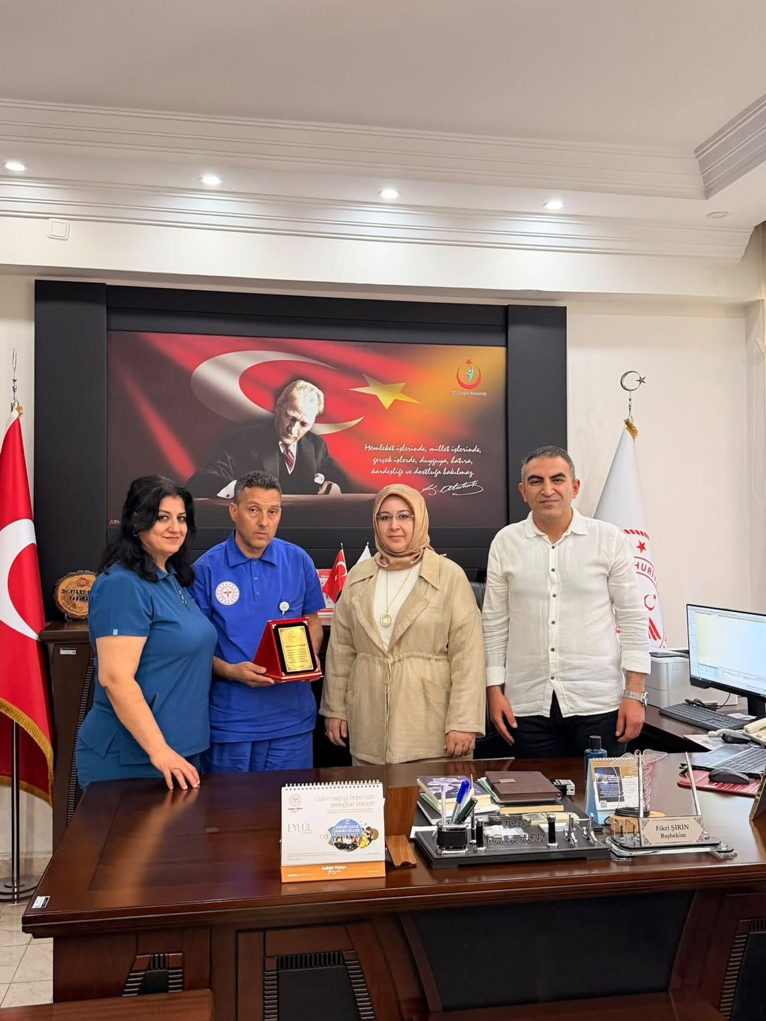 Afşin Devlet Hastanesi Personeline Plaket