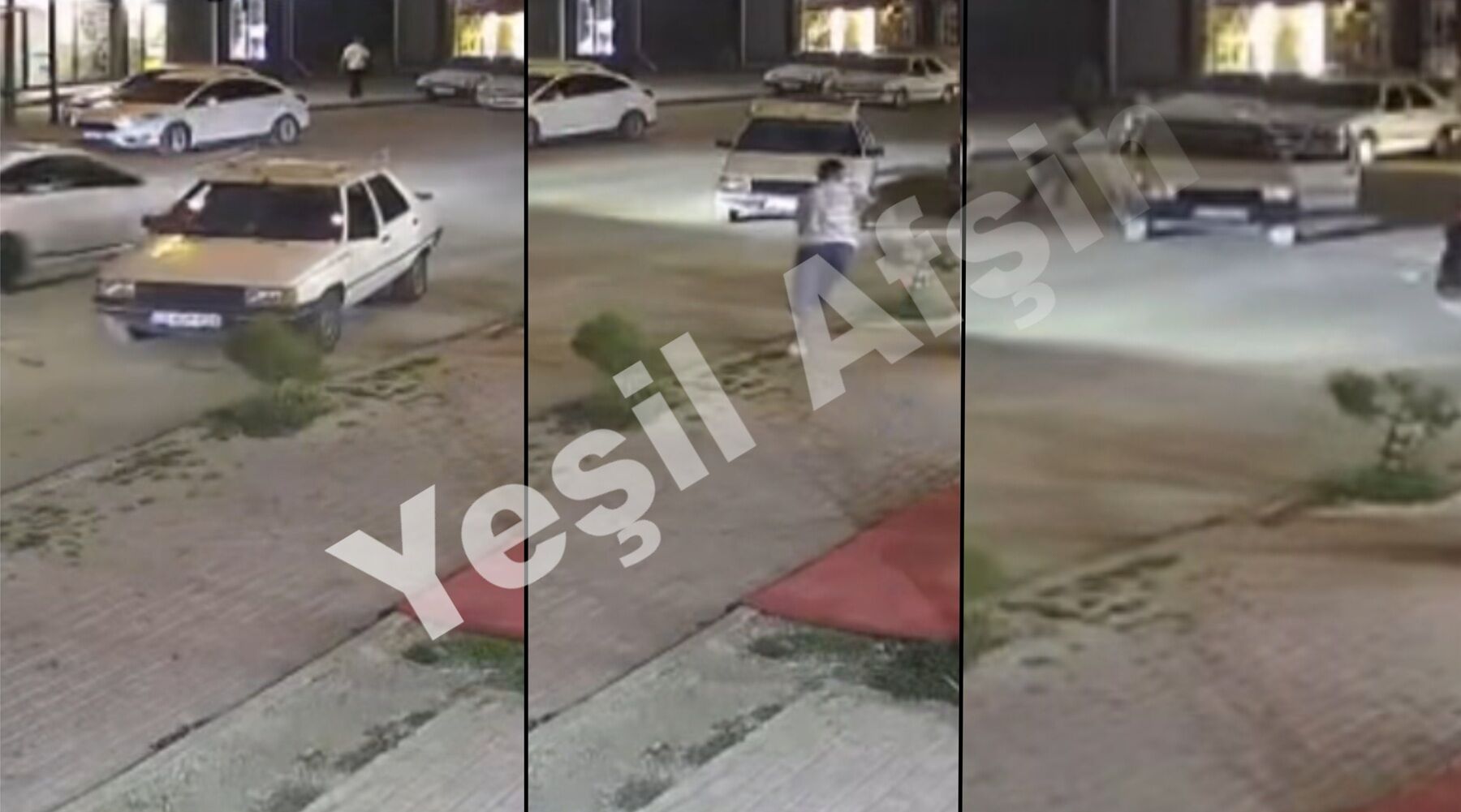 Afşin’de El Freni Çekilmeyen Otomobil Yokuş Aşağı Hareket Etti