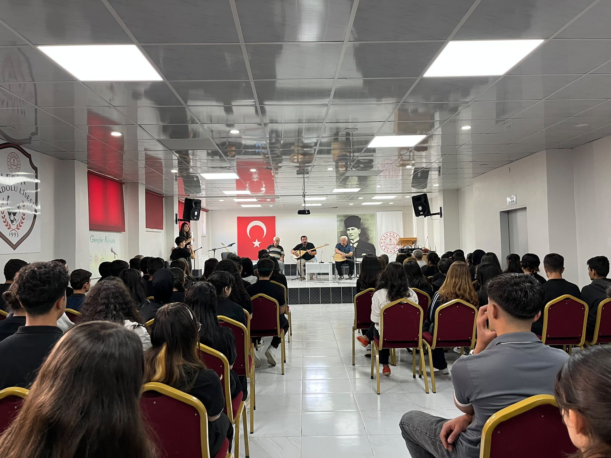 Âşıklık Geleneği Afşin Anadolu Lisesi’nde Gençlerle Buluştu (6)