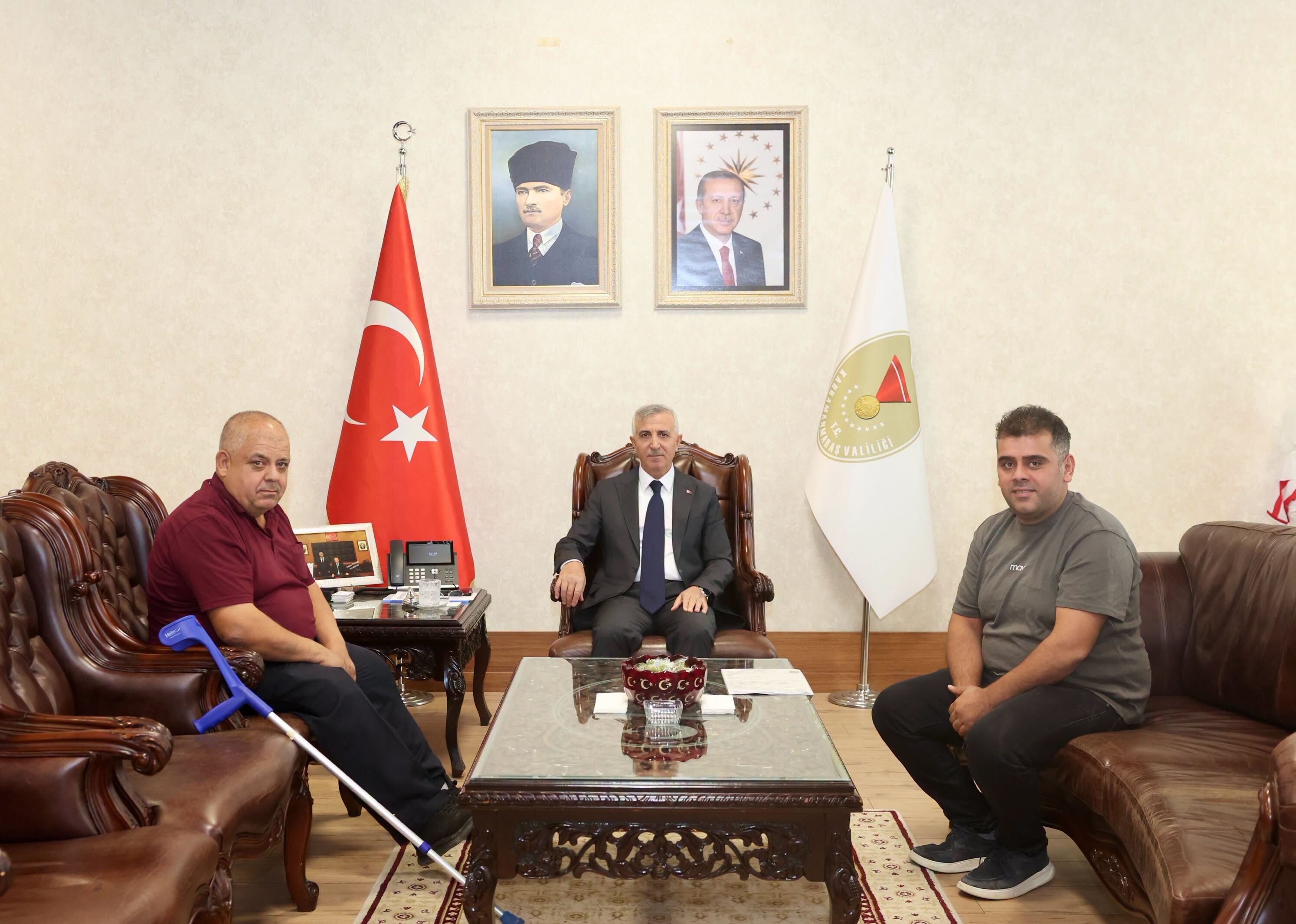 Kahramanmaraş Valiliğinde Ziyaret Trafiği Sürüyor2