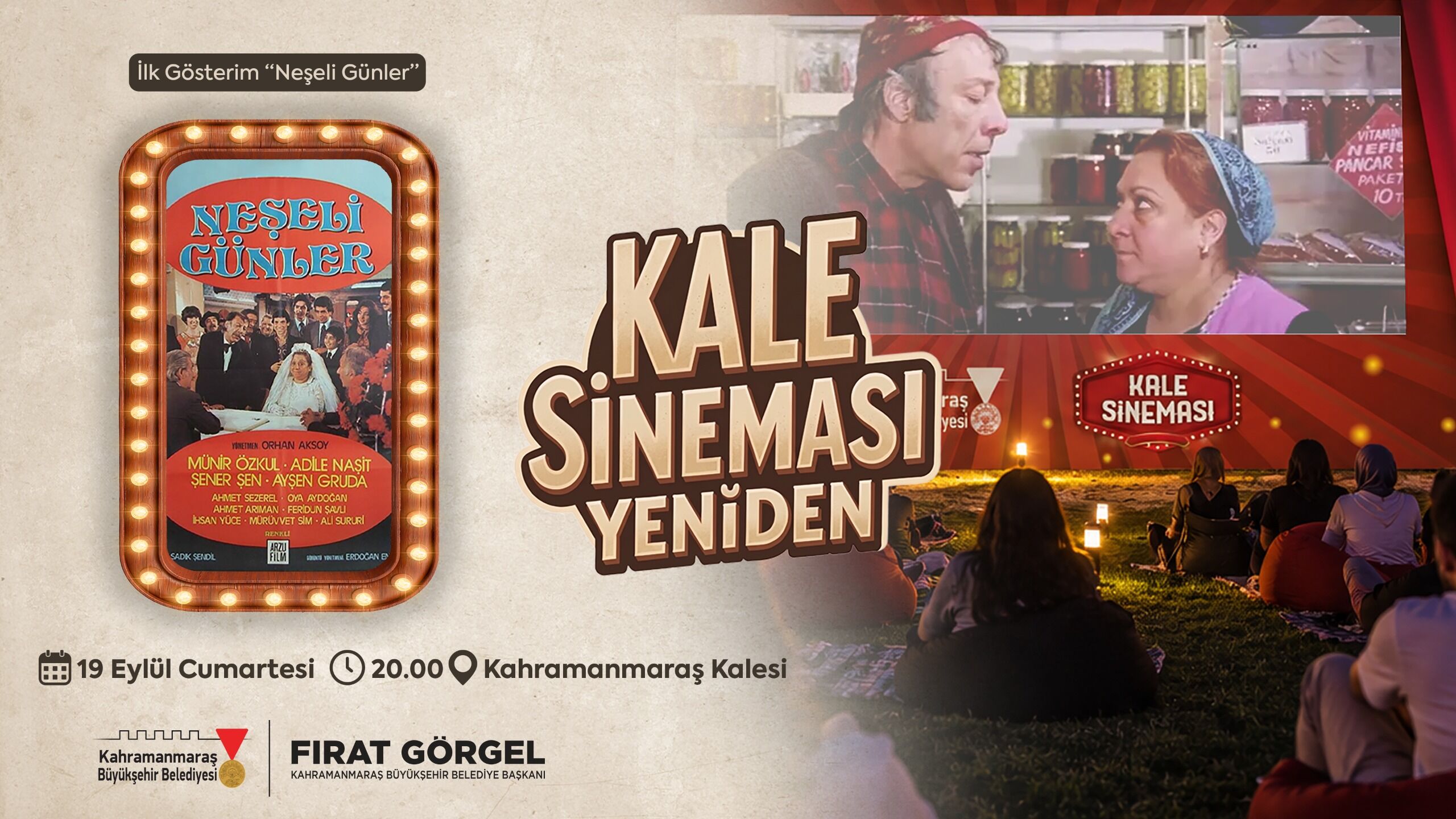 Büyükşehir’den Açık Hava Sinemasına Davet!