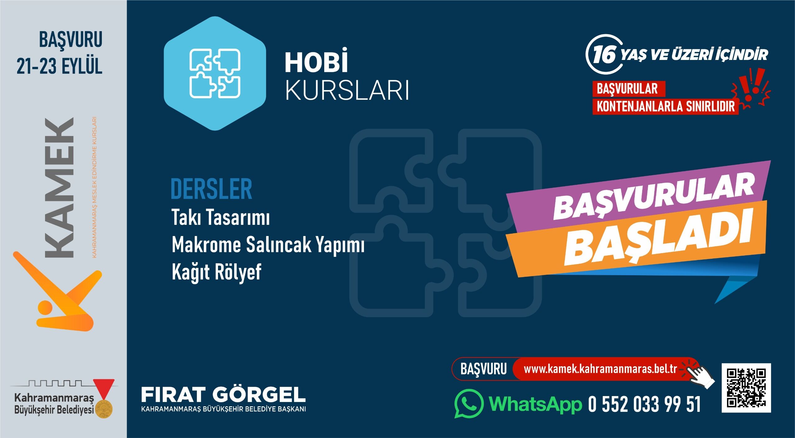 Kamek’te Güz Dönemi Kurslarına Başvurular Başladı (2)