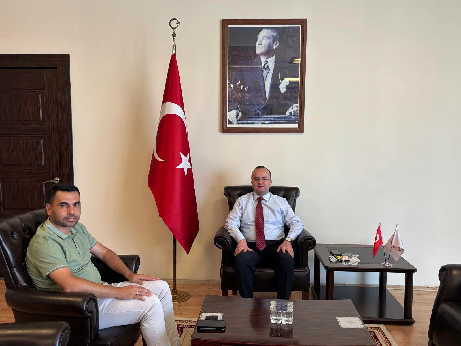 Kaymakam Arslantürk, Konuklarını Makamında Ağırladı