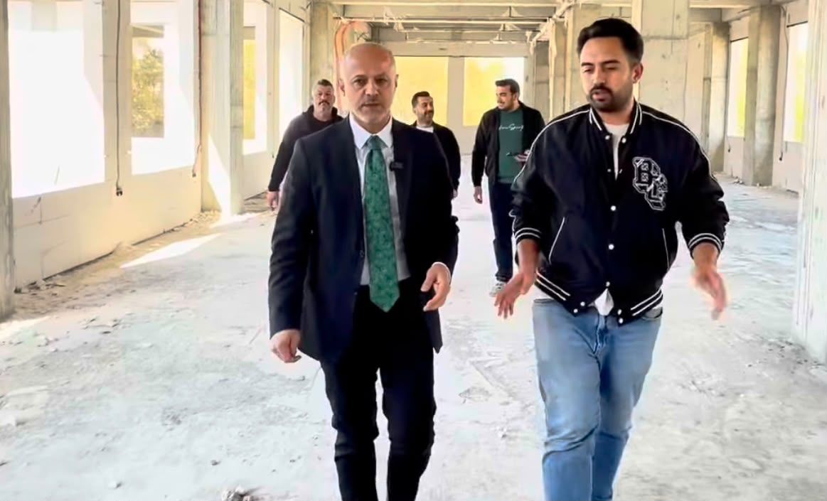 Afşin Halk Kütüphanesi’nin İnşaatı Hızla Devam Ediyor (1)