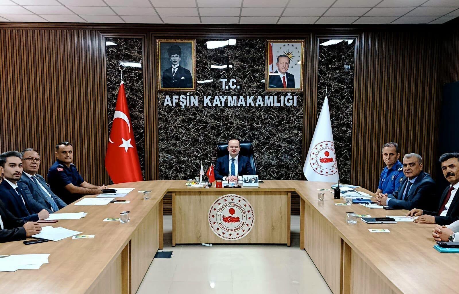 Afşin’de 29 Ekim Cumhuriyet Bayramı Hazırlıkları Değerlendirildi
