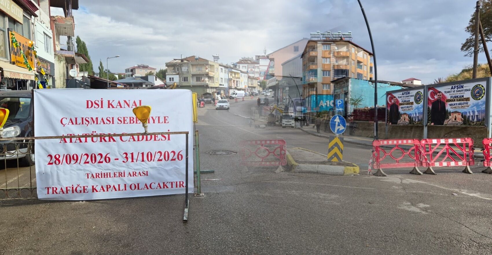 Afşin’de Bu Yolları Kullanacaklar Dikkat! Çalışmalar 1 Ay Sürecek