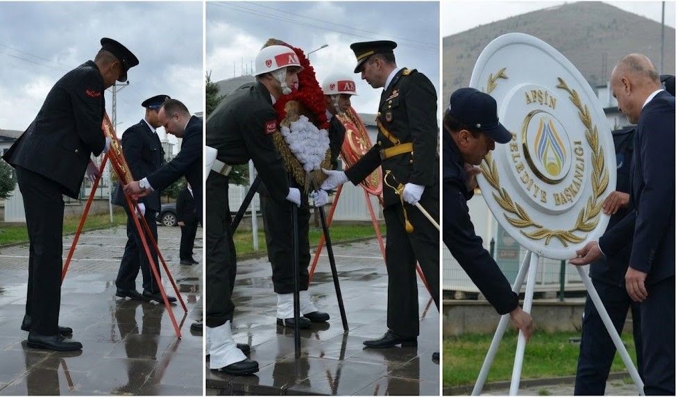 Afşin’de Çelenk Sunma Töreni Düzenlendi
