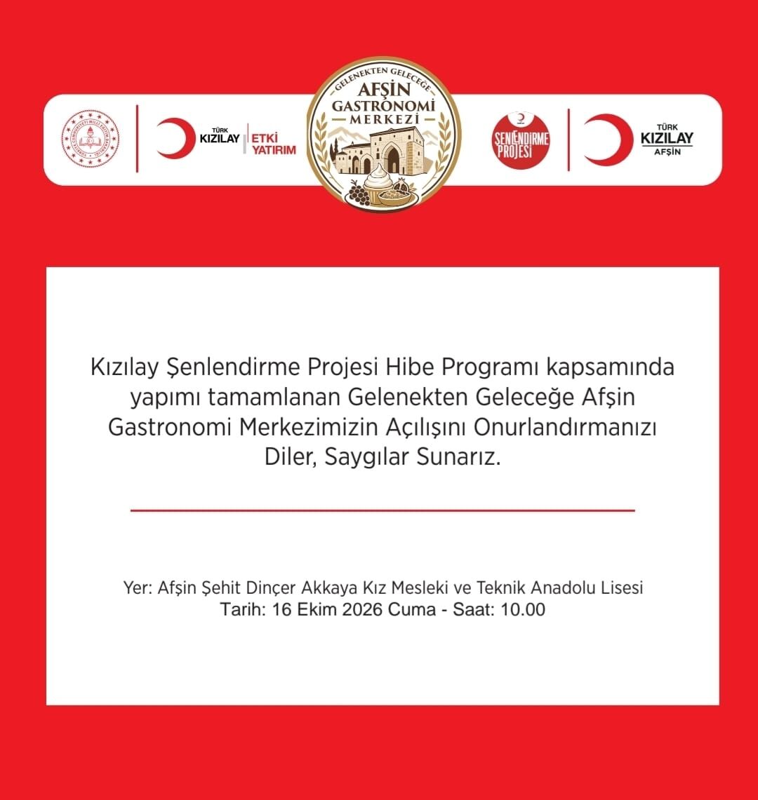 Afşin’de “Gelenekten Geleceğe Gastronomi Merkezi” Açılıyor (2)