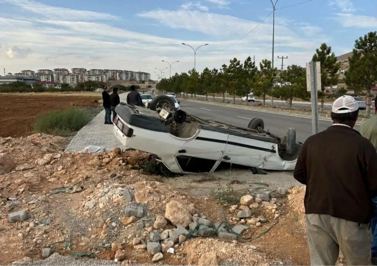 Afşin’de Otomobil Takla Attı: 1 Yaralı