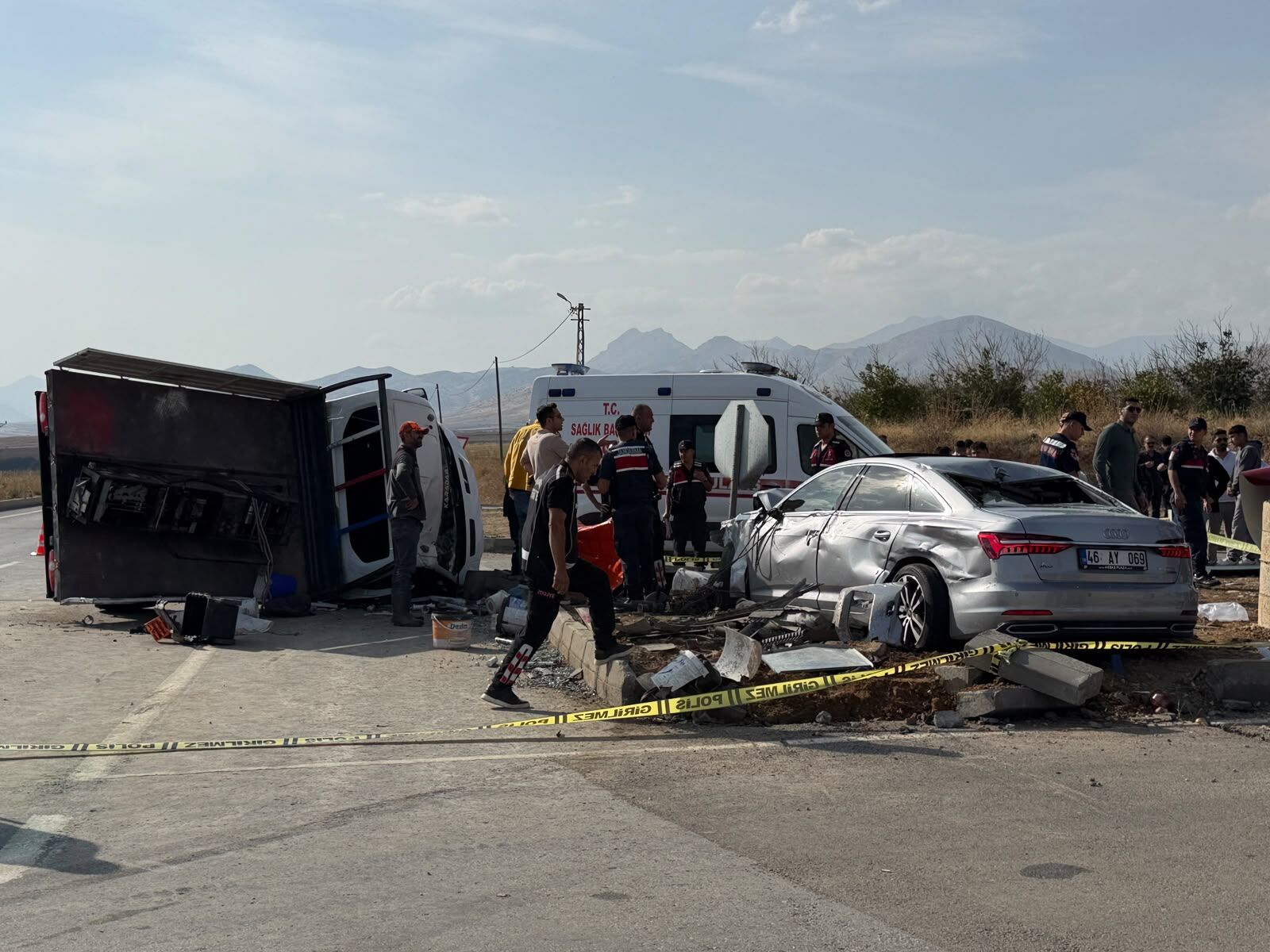 Afşin’deki Feci Kazanın Detayları Ortaya Çıktı 1 Ölü, 7 Yaralı! (5)