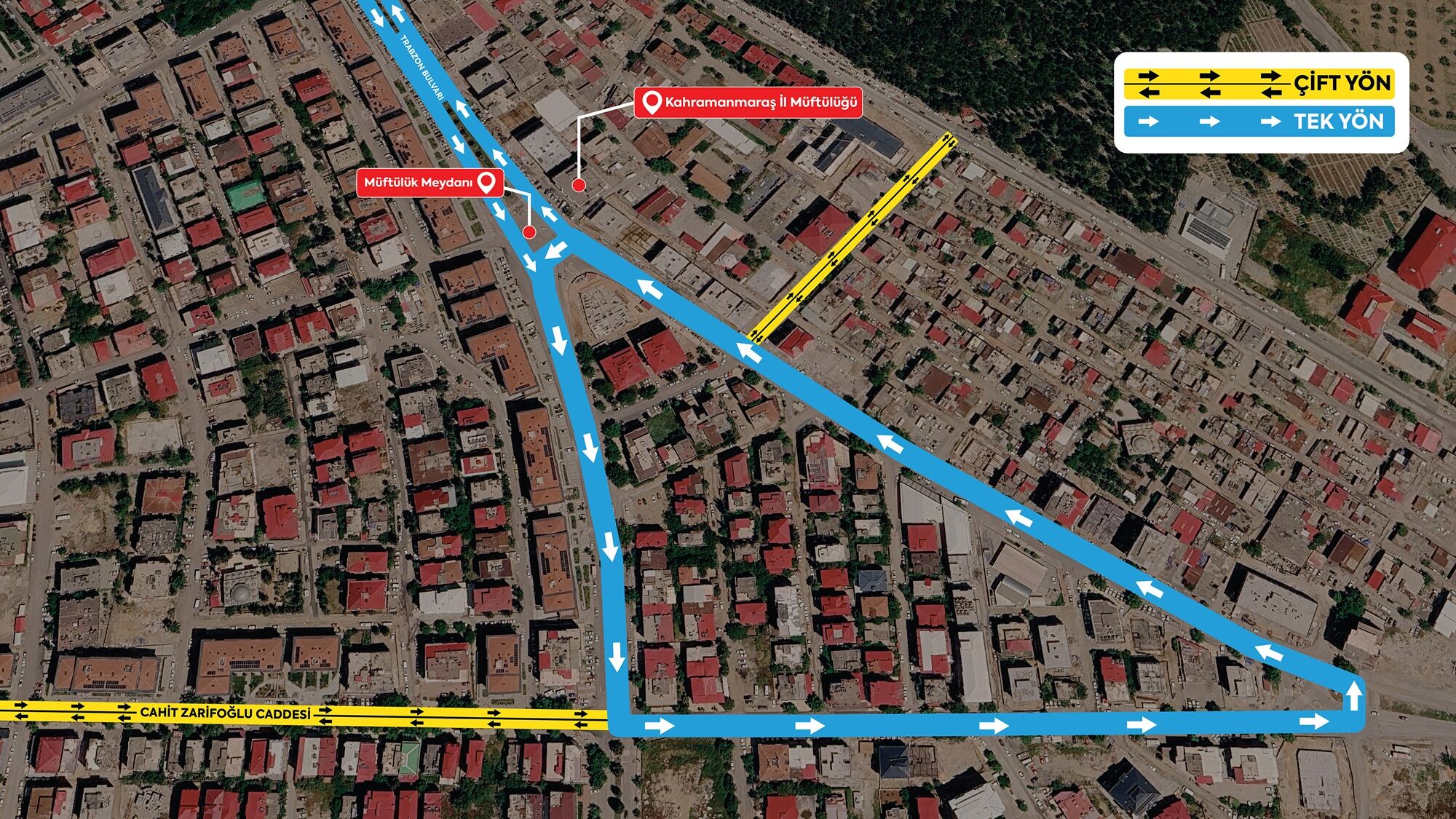 Büyükşehir’den Müftülük Meydanı’nda Ulaşımı Rahatlatacak Düzenleme (2)