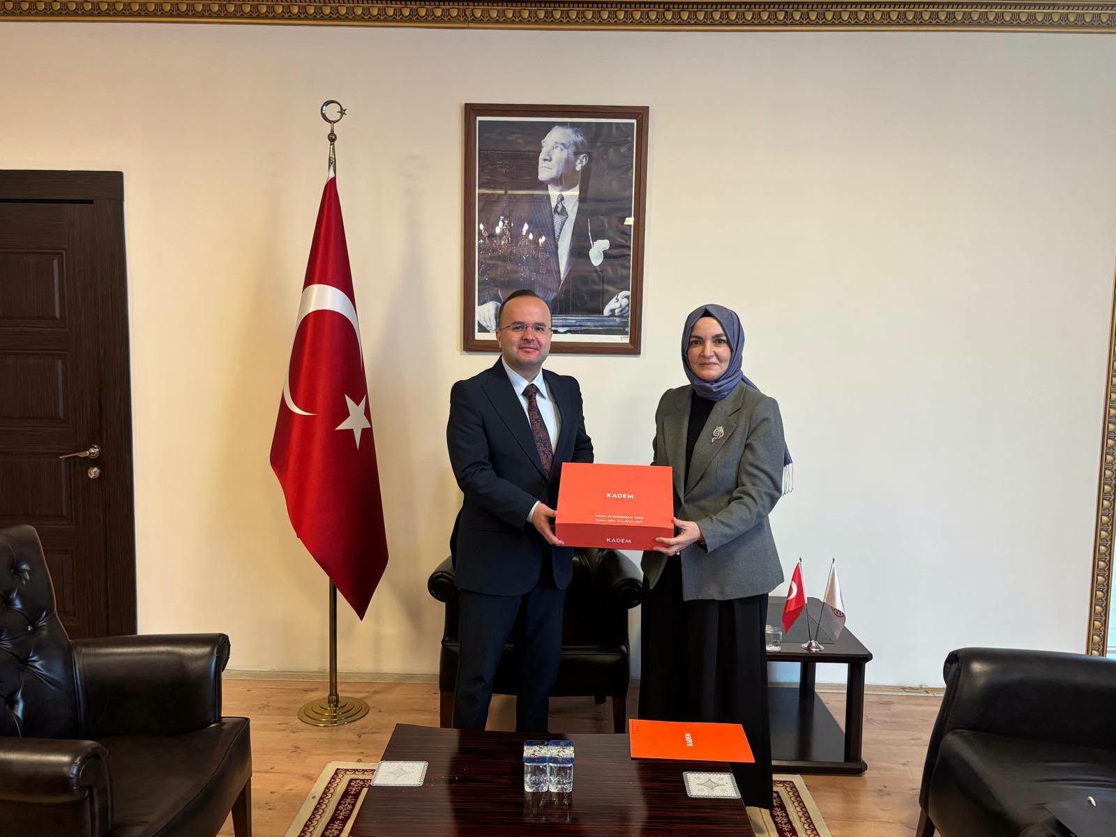 Kadem Kahramanmaraş İl Temsilcisi Taşkıran’dan Kaymakam Arslantürk’e Ziyaret